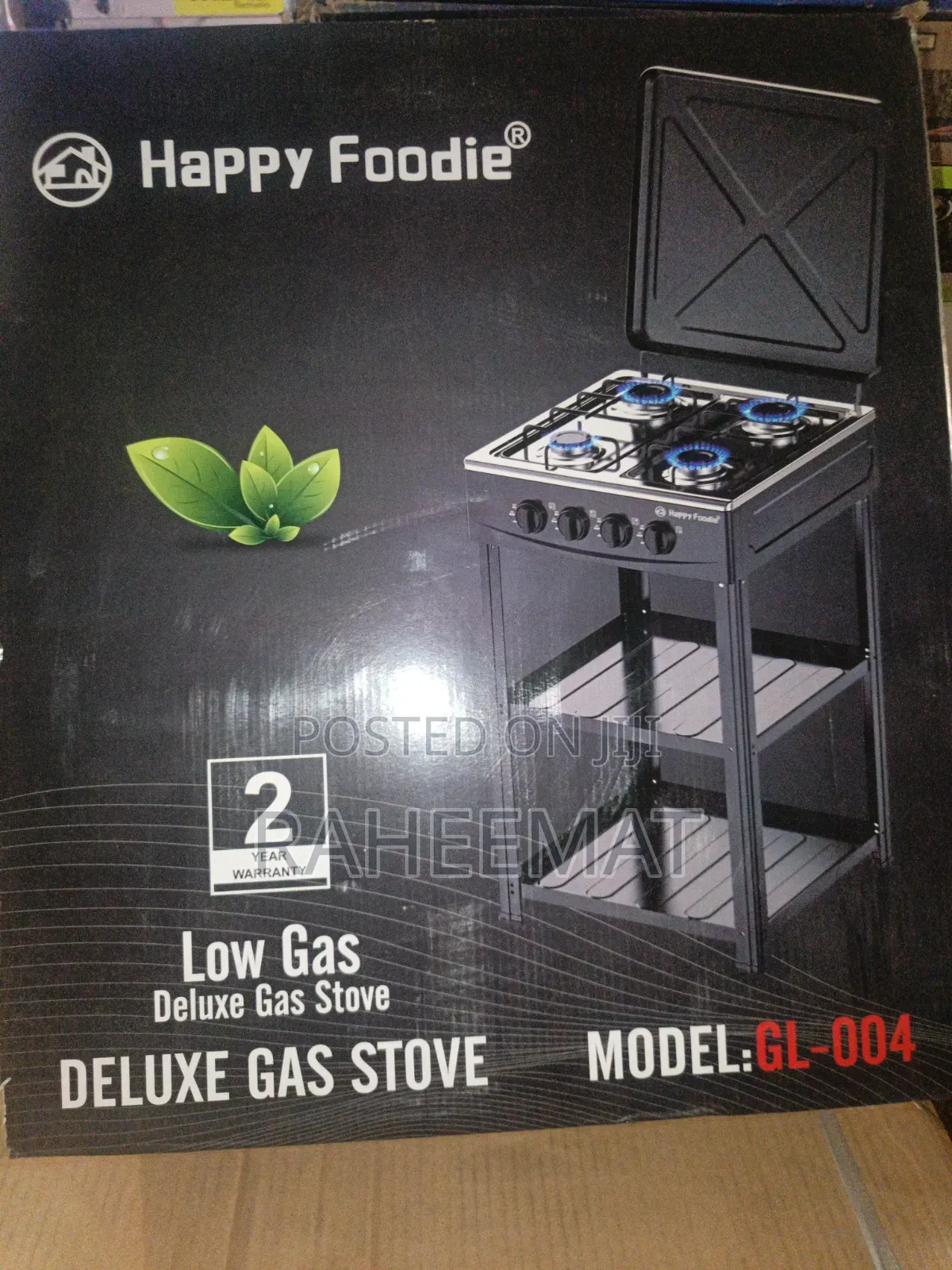 Happy Foodie Standing Cooking Gas