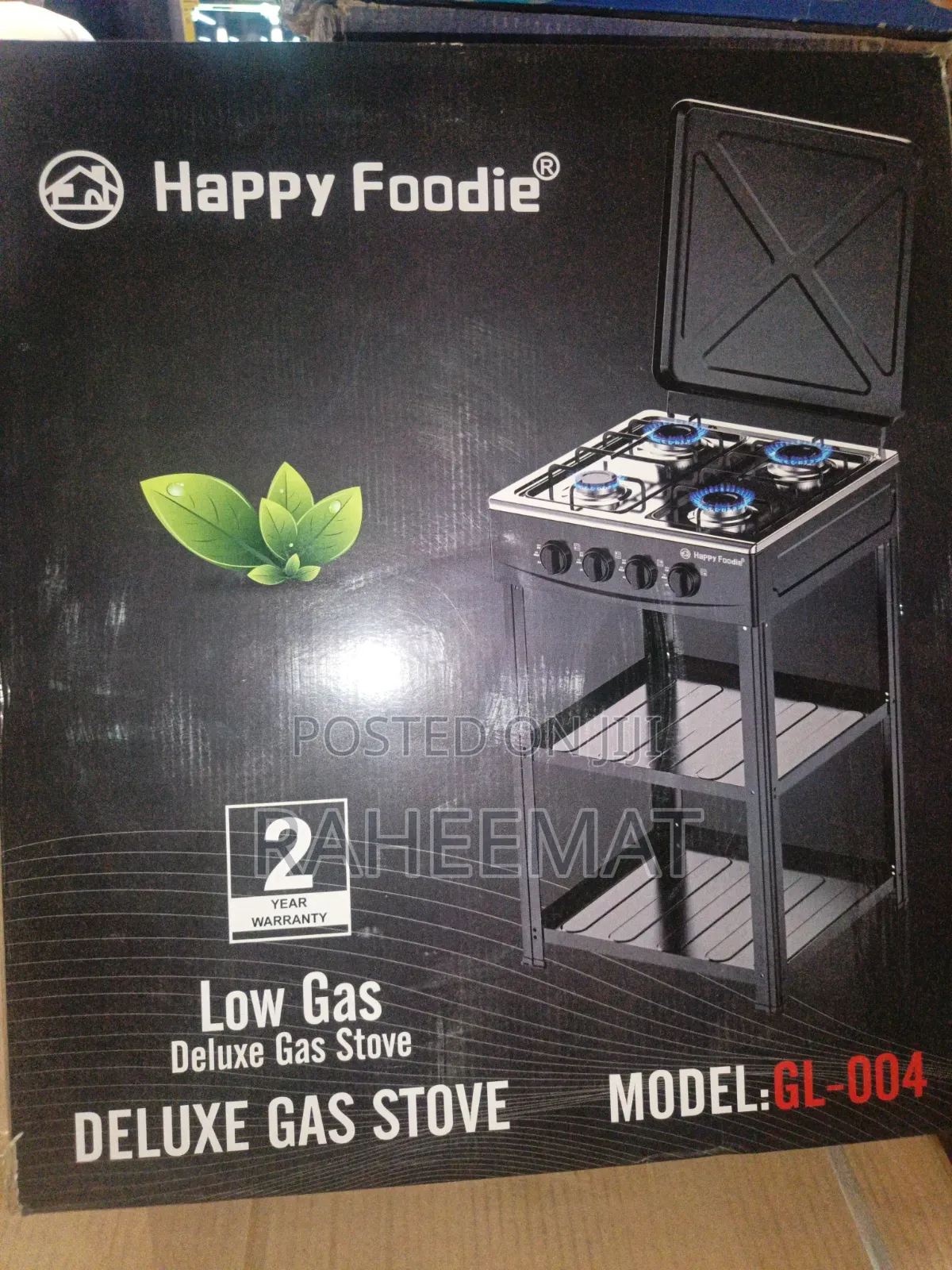 Happy Foodie Standing Cooking Gas