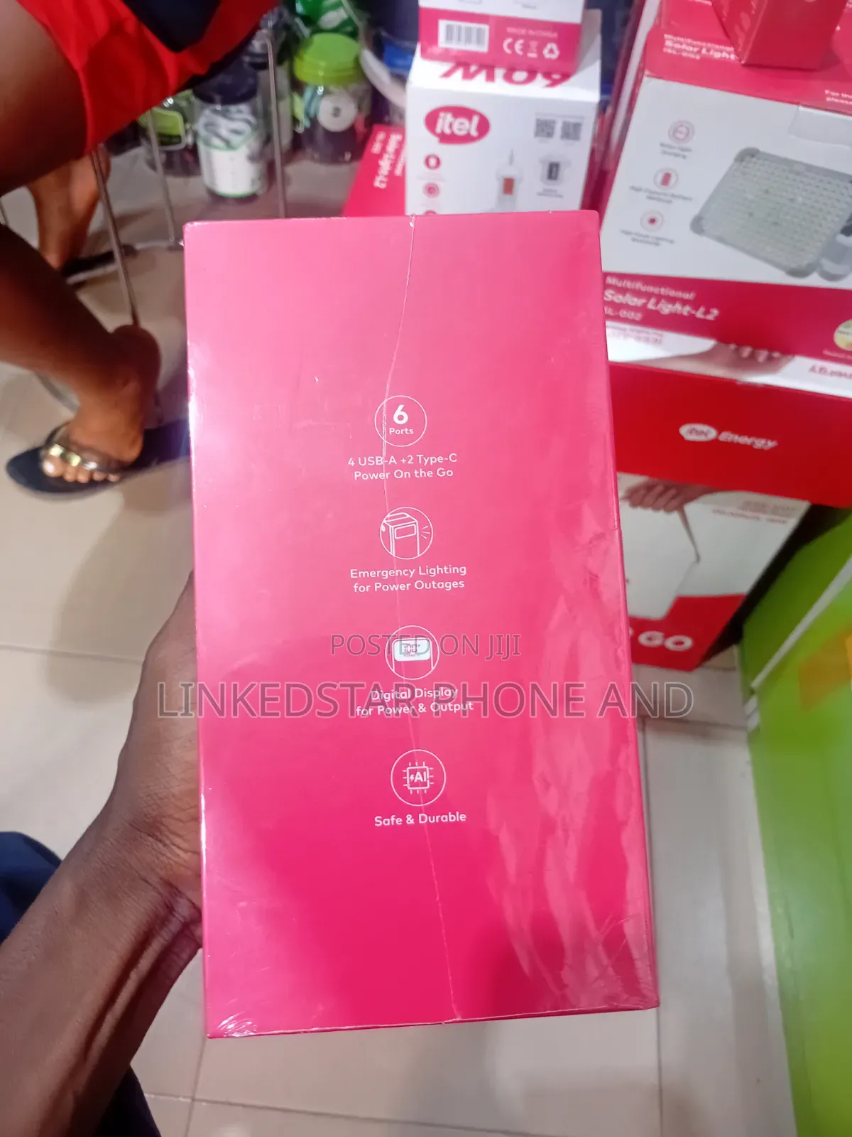 Itel 60000mah Power Bank 22.5W Supercharge Fast With Light Display