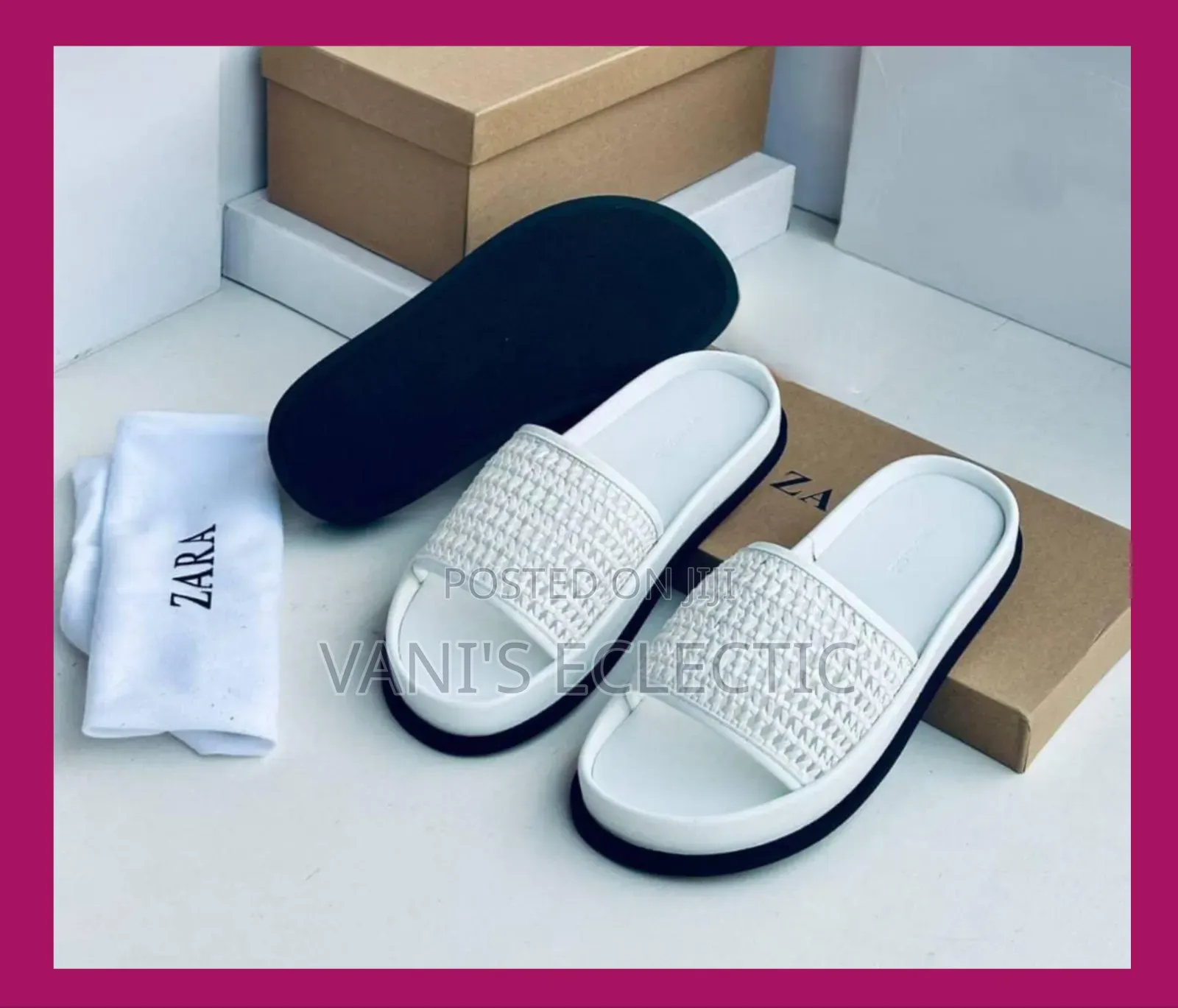 Zara Cross Straps Slides (Slippers)