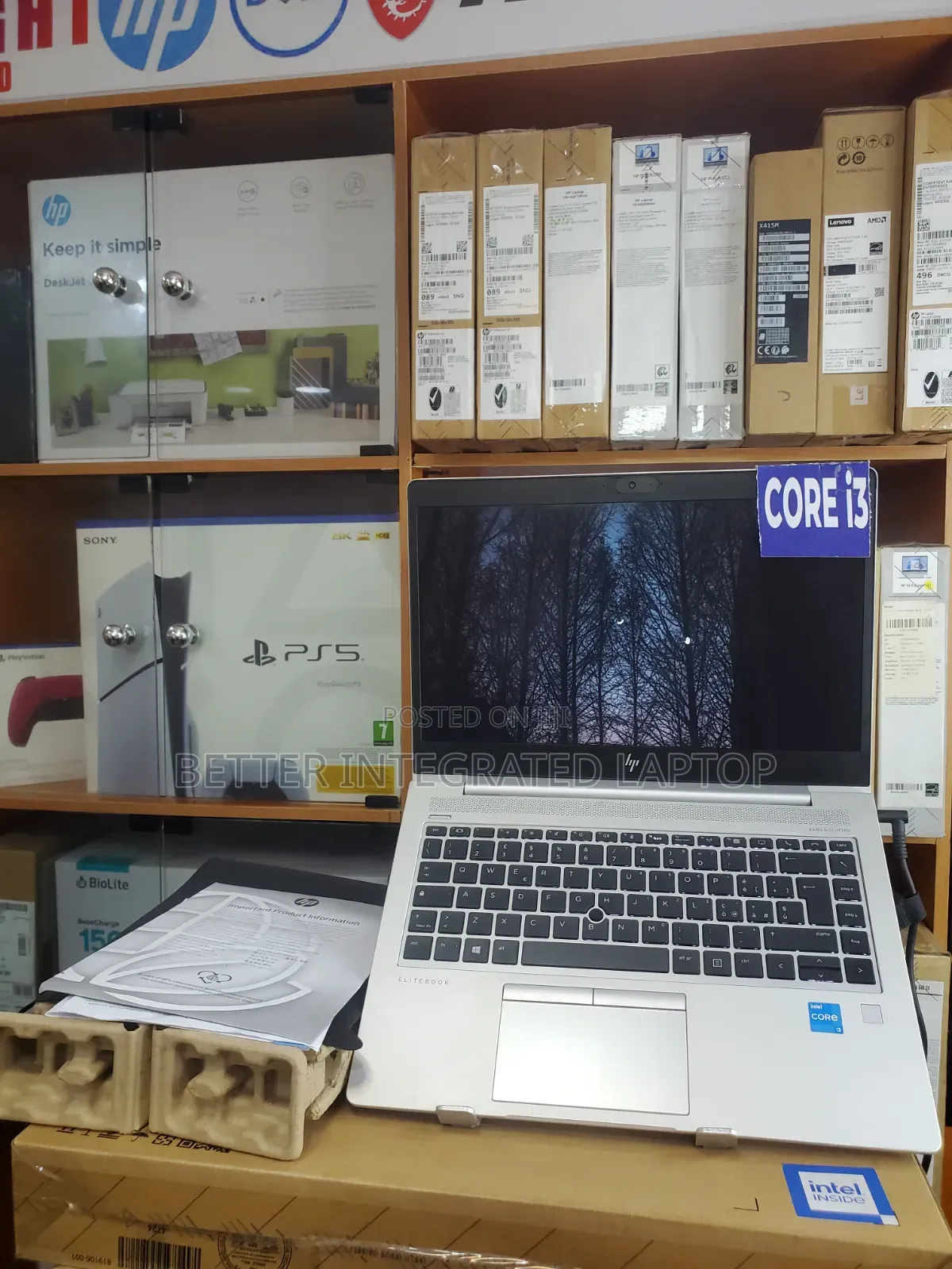 New Laptop HP EliteBook 745 G5 12GB Intel Core i3 SSD 256GB