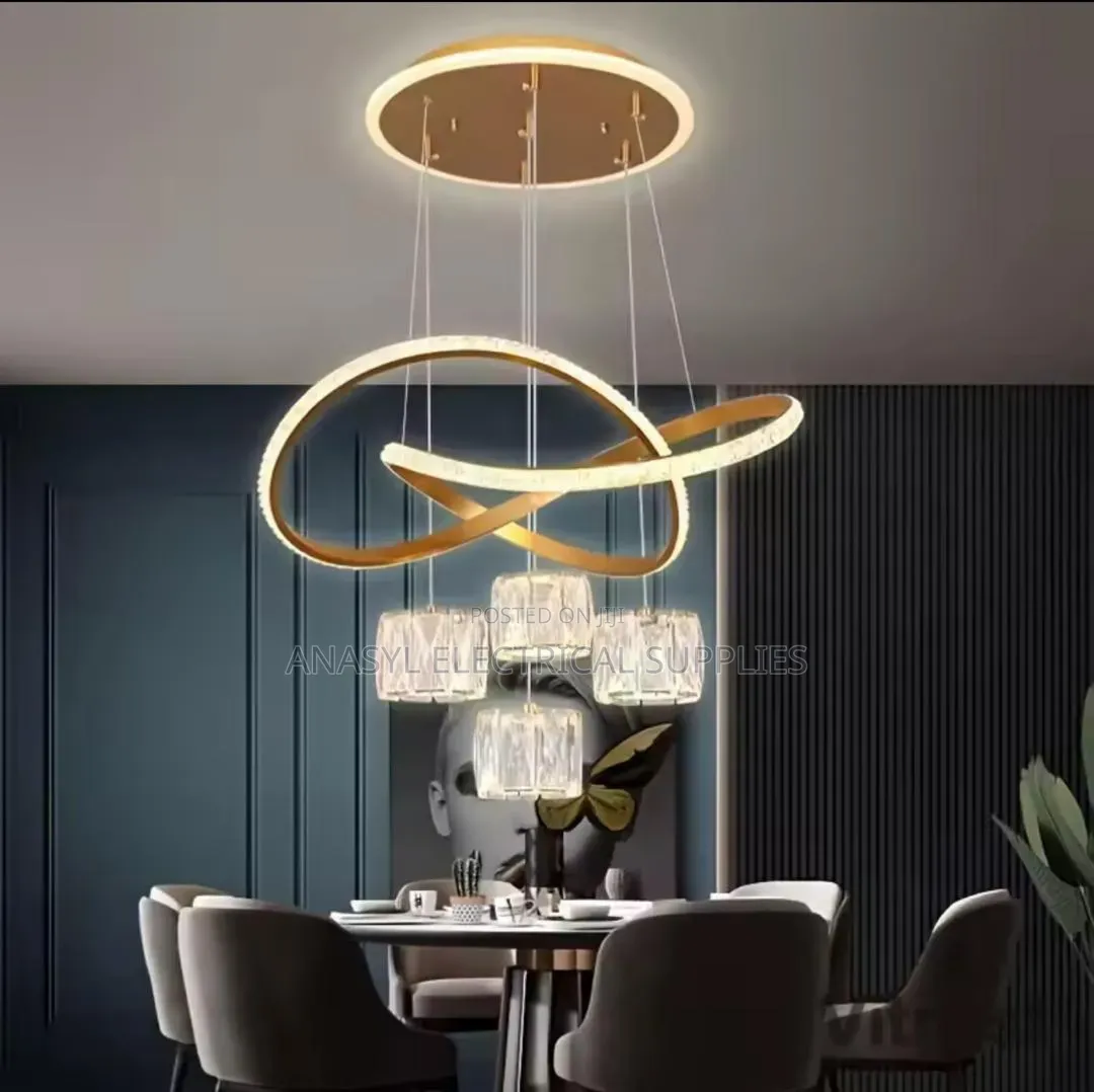 Modern Minimalist LED European Chandelier Eye Protection Lighting