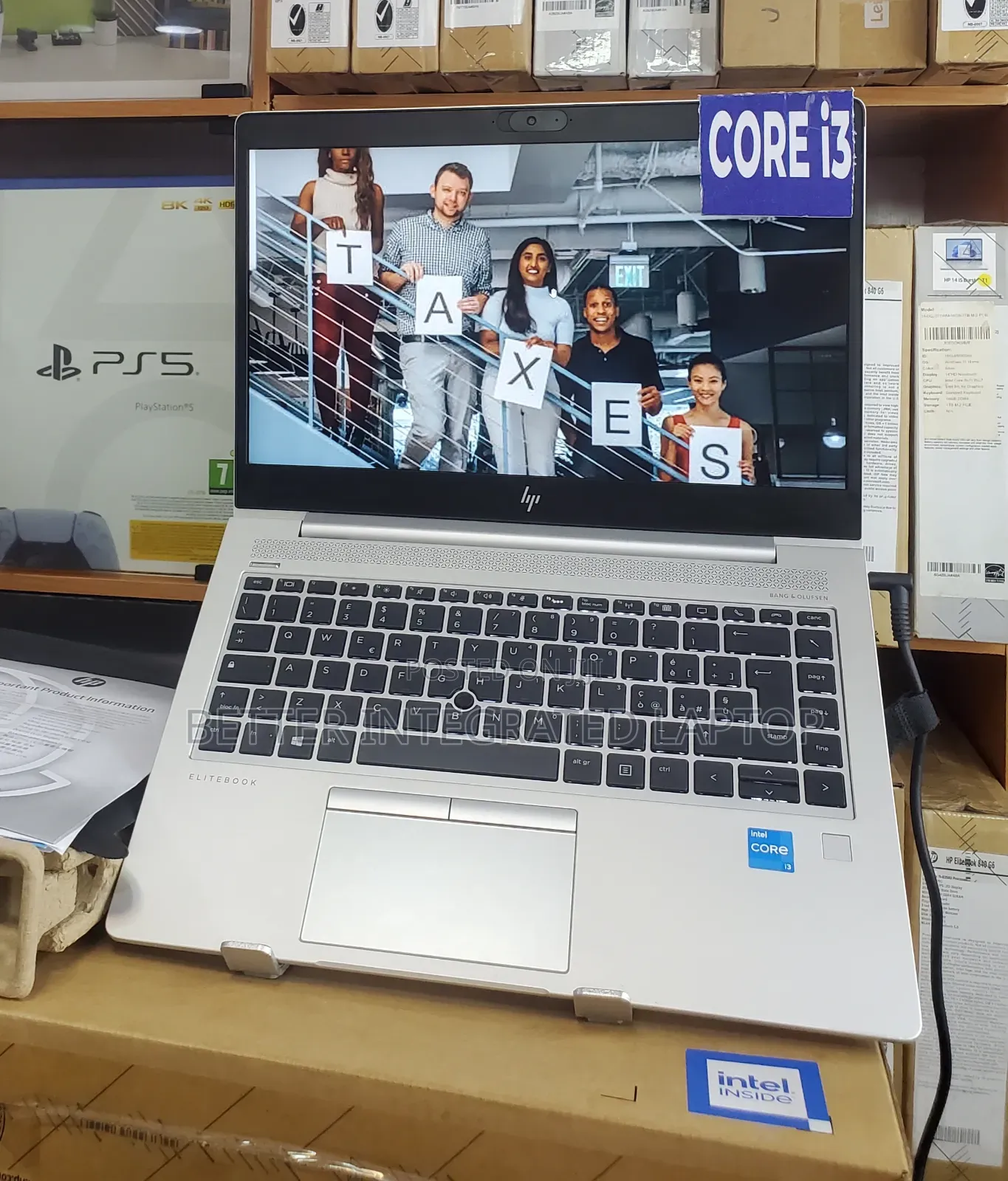 New Laptop HP EliteBook 745 G5 8GB Intel Core i3 SSD 512GB