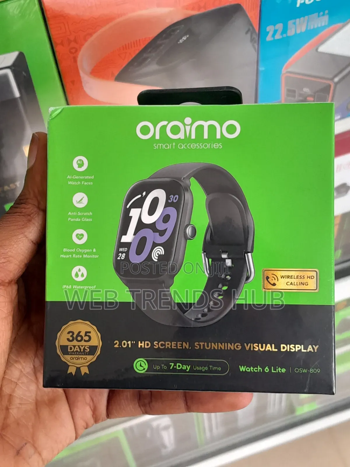 Oraimo Watch 6 Lite OSW-809 2.01" HD Display Wireless HD Calling Smart