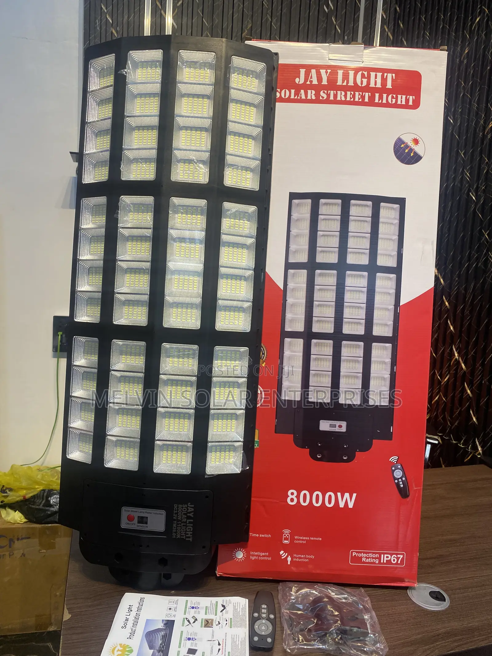 8000watts IP67 Jaylights Solar Street Lights Available Now in Store