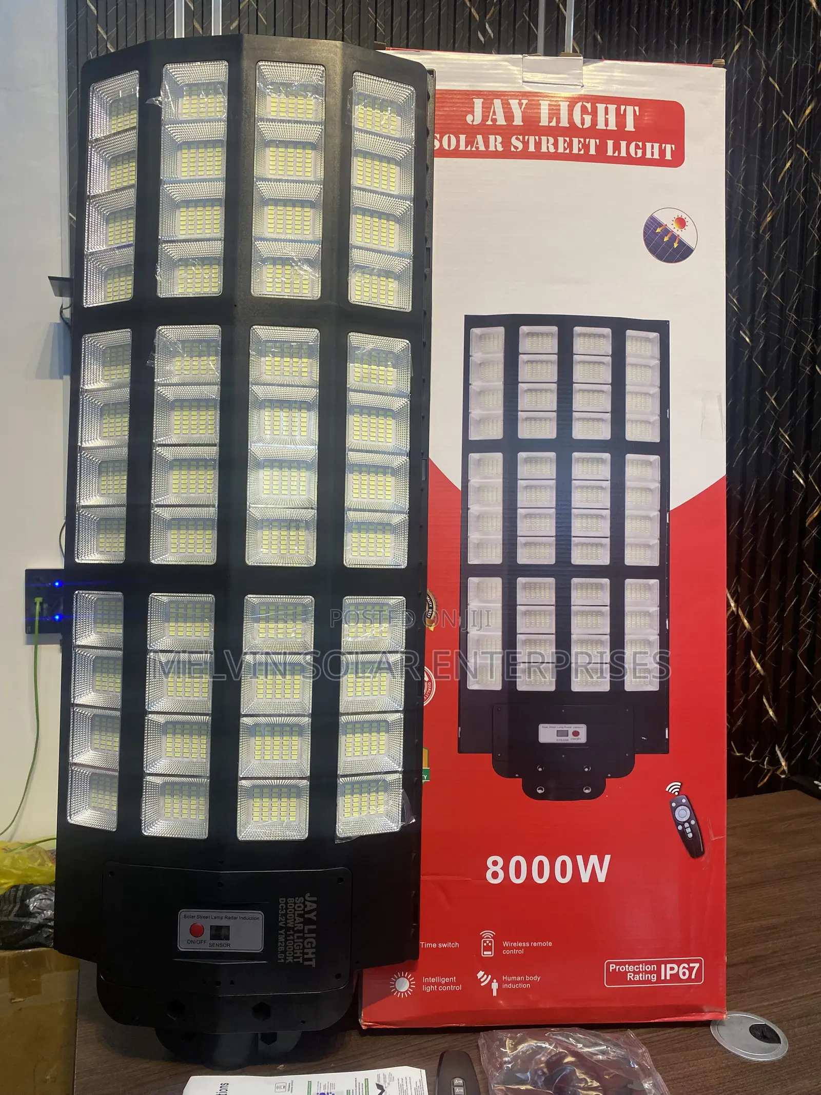 8000watts IP67 Jaylights Solar Street Lights Available Now in Store
