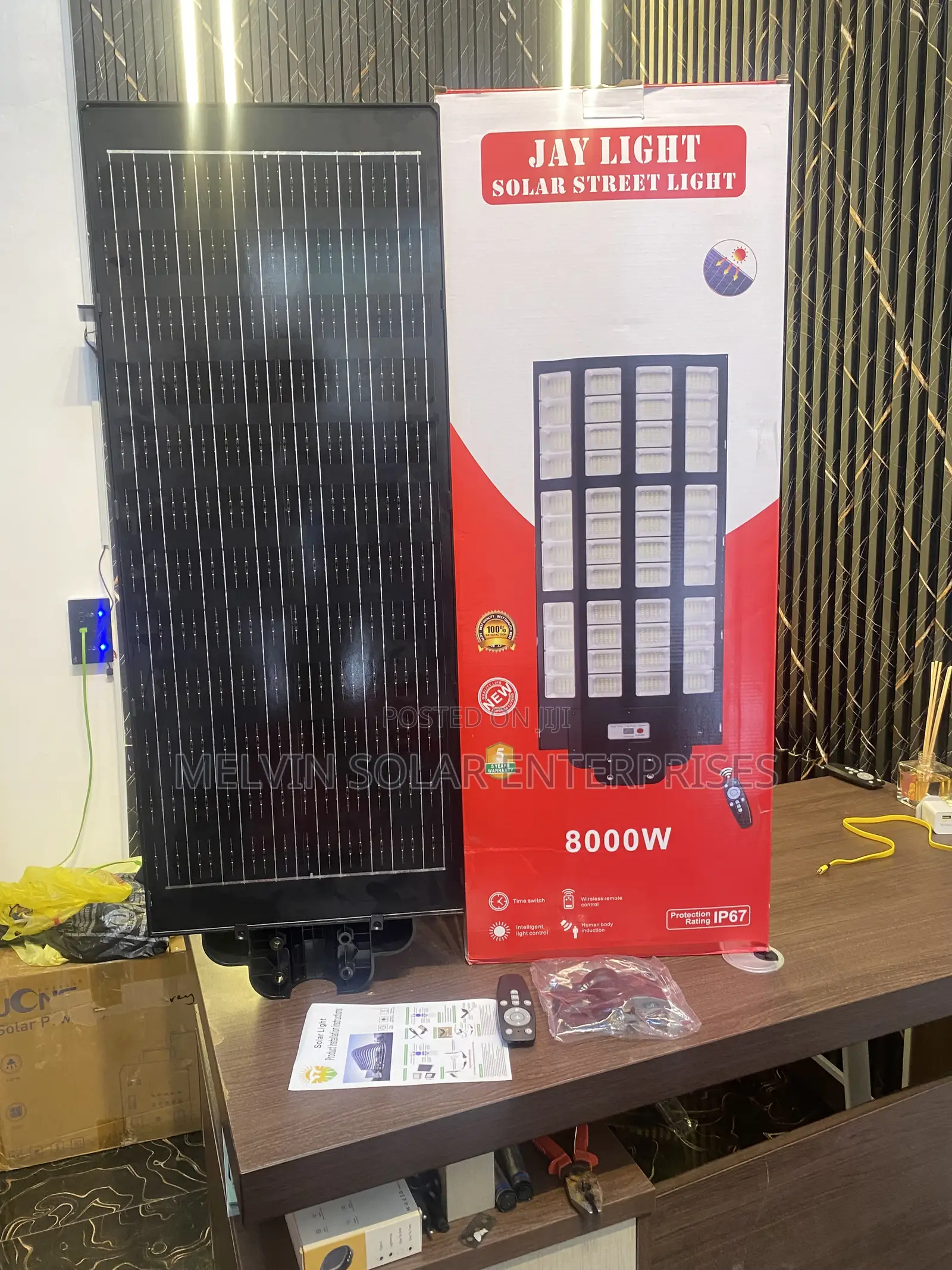 8000watts Jaylights Solar Street Lights Available Now in Store