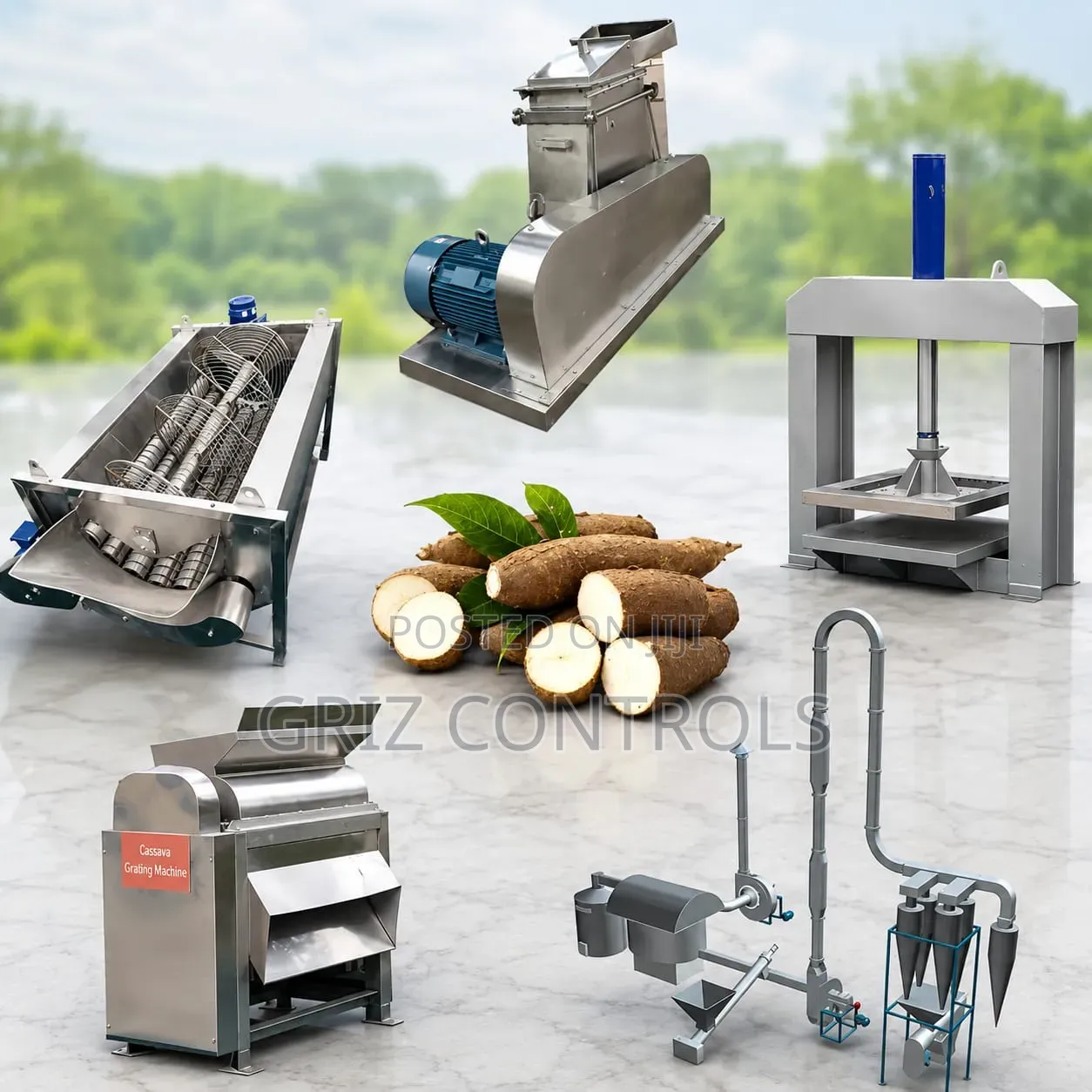 GRIZ CONTROLS Cassava Flour Processing Plant