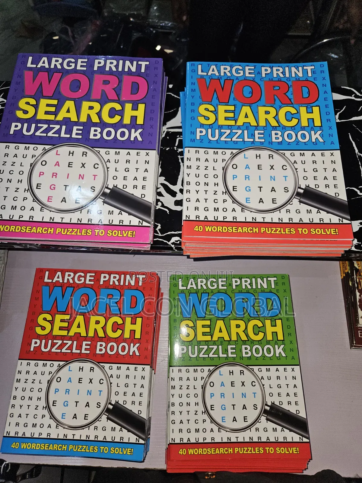 Word Search Puzzle Book (40 Puzzles)