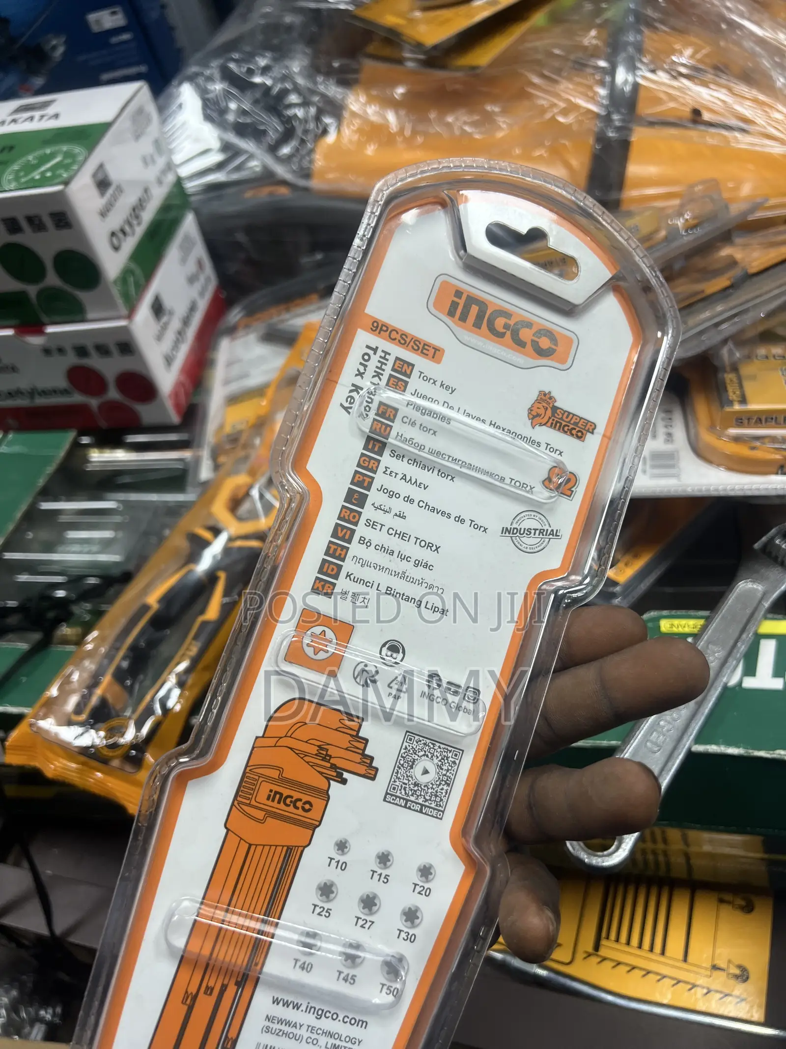 INGCO 9-Piece Torx Key Set