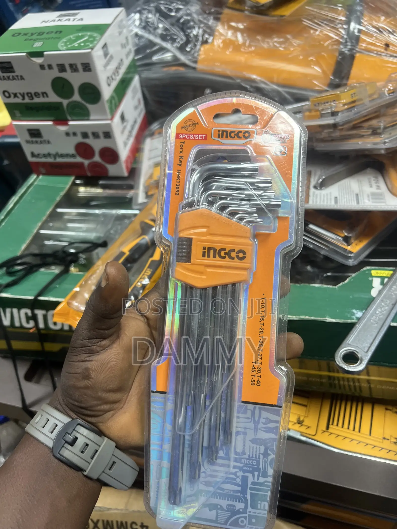 INGCO 9-Piece Torx Key Set
