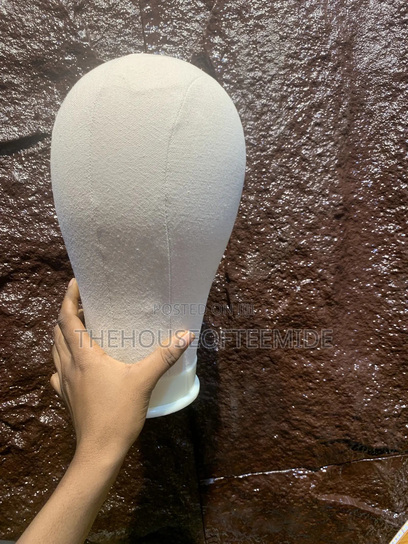 Canva Head Dummy for Wig Display