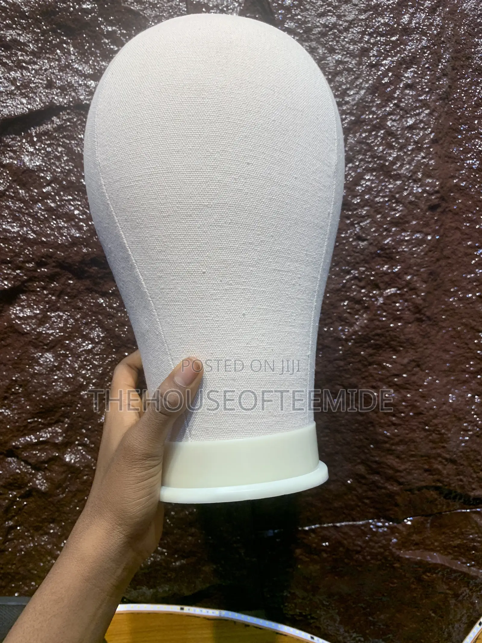 Canva Head Dummy for Wig Display