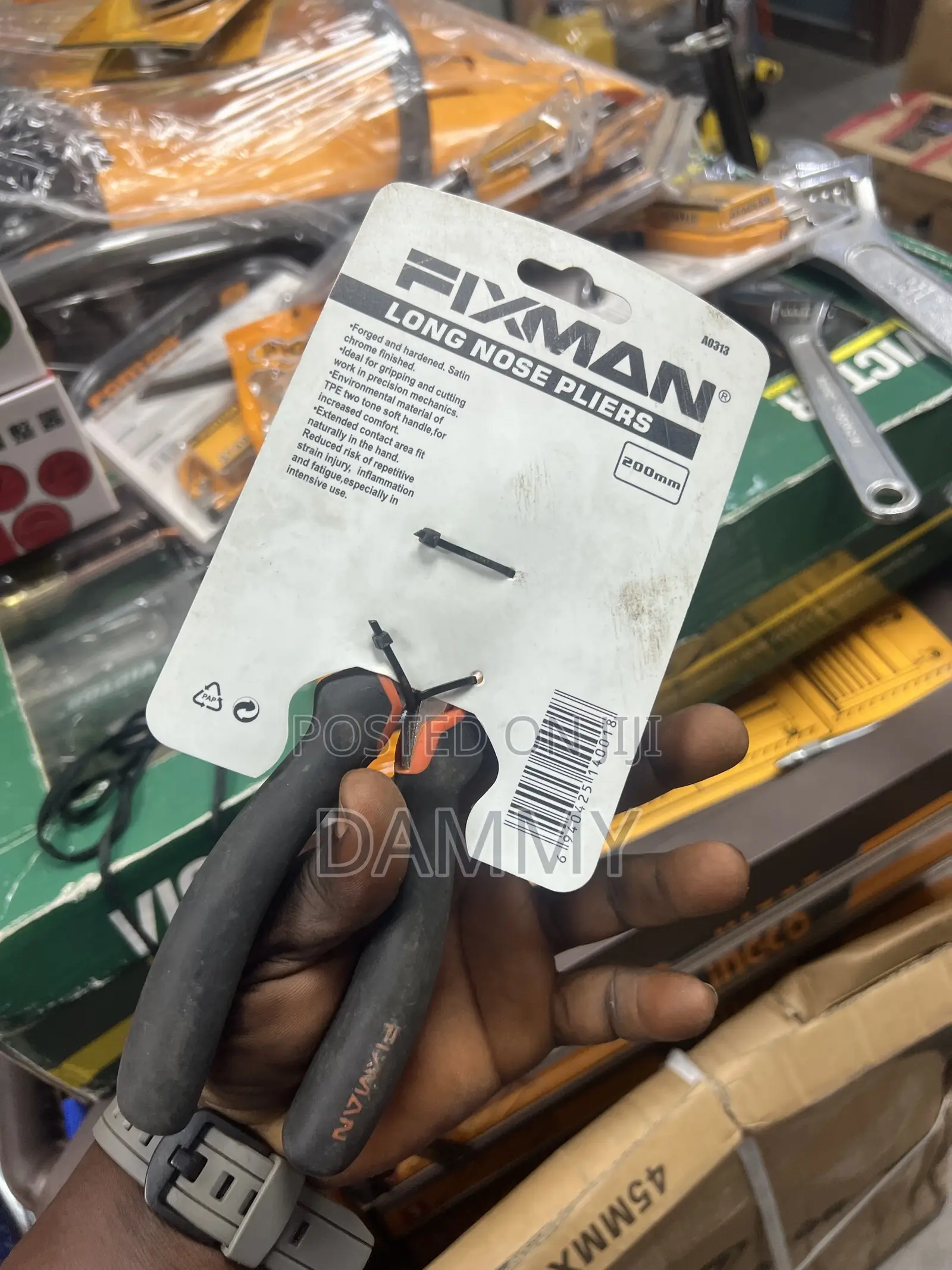 Fixman Industrial Long Nose Pliers