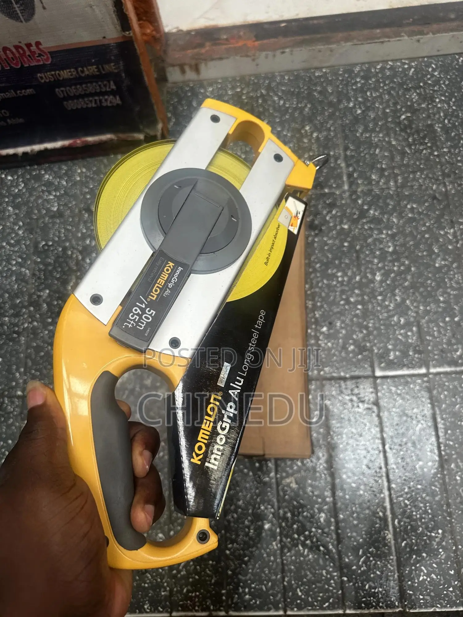Komelon InnoGrip Alu Long Steel Tape 50meter