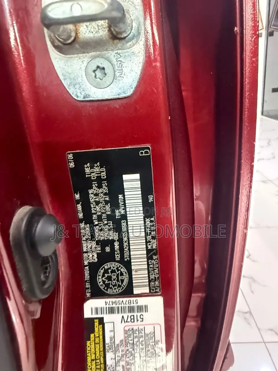 Toyota Sienna 2006 Red