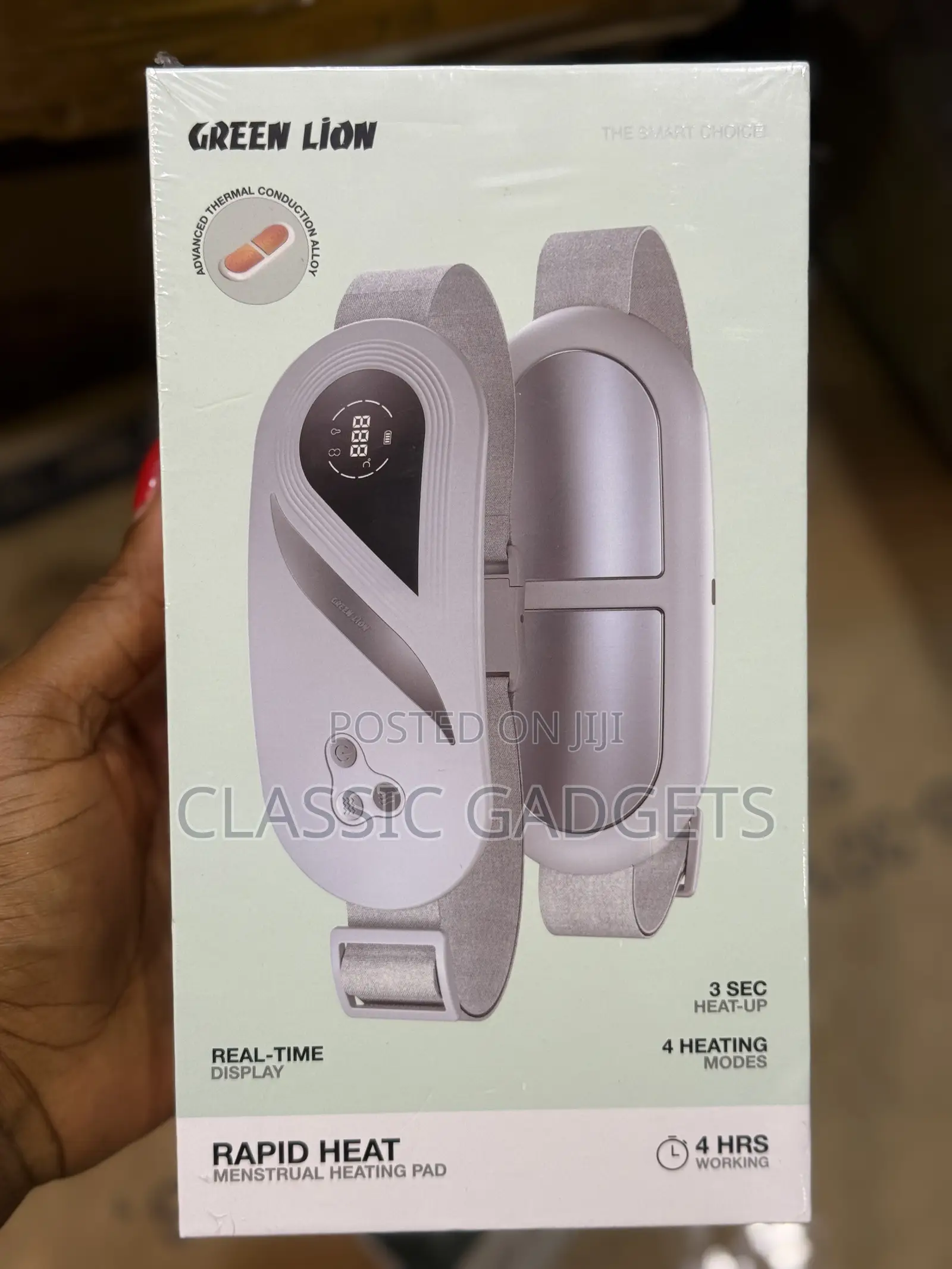 Green Lion Rapid Menstrual Heating Massager for Ladies/Teenagers