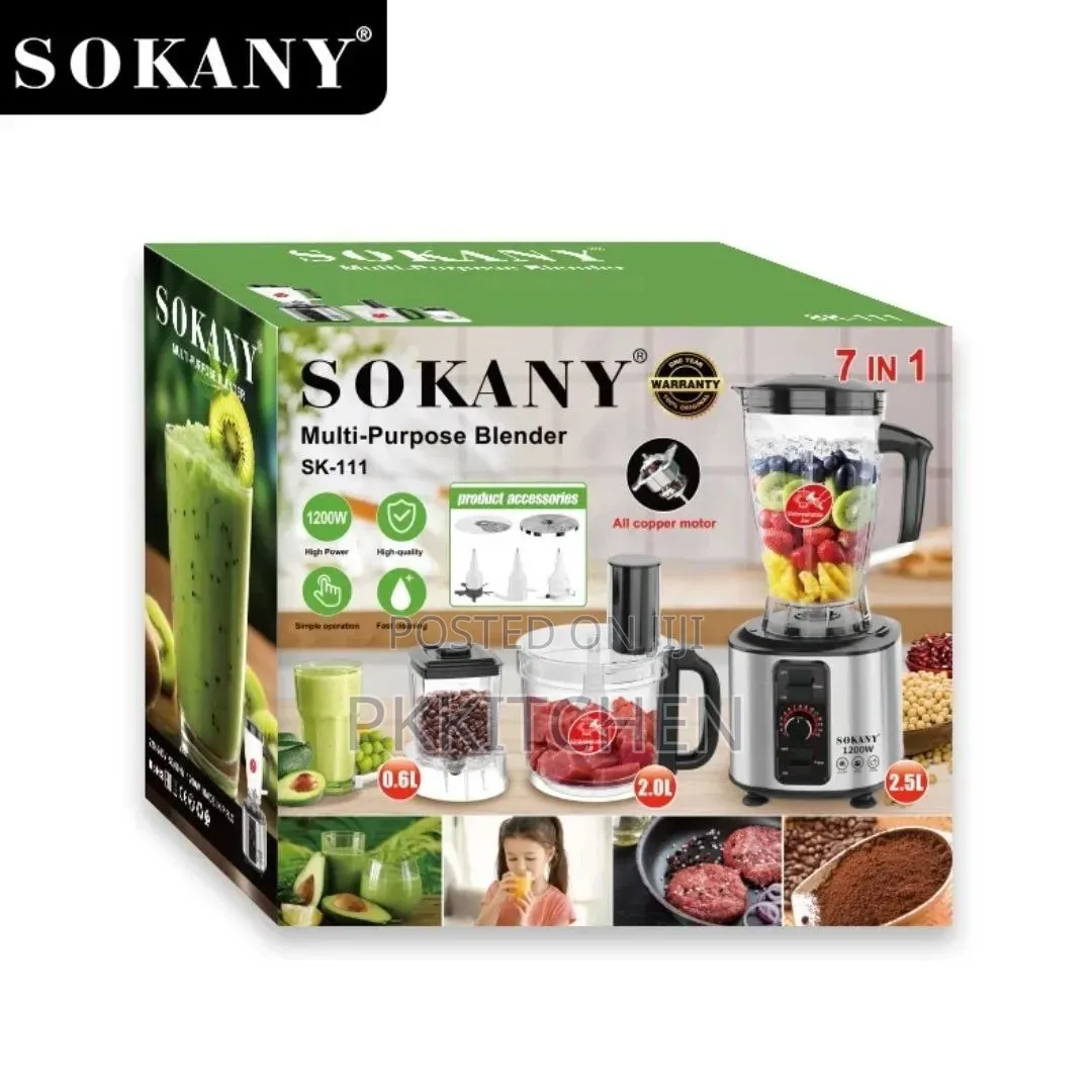 Sokany 7in1 Multi-Purpose Blender Food Processor