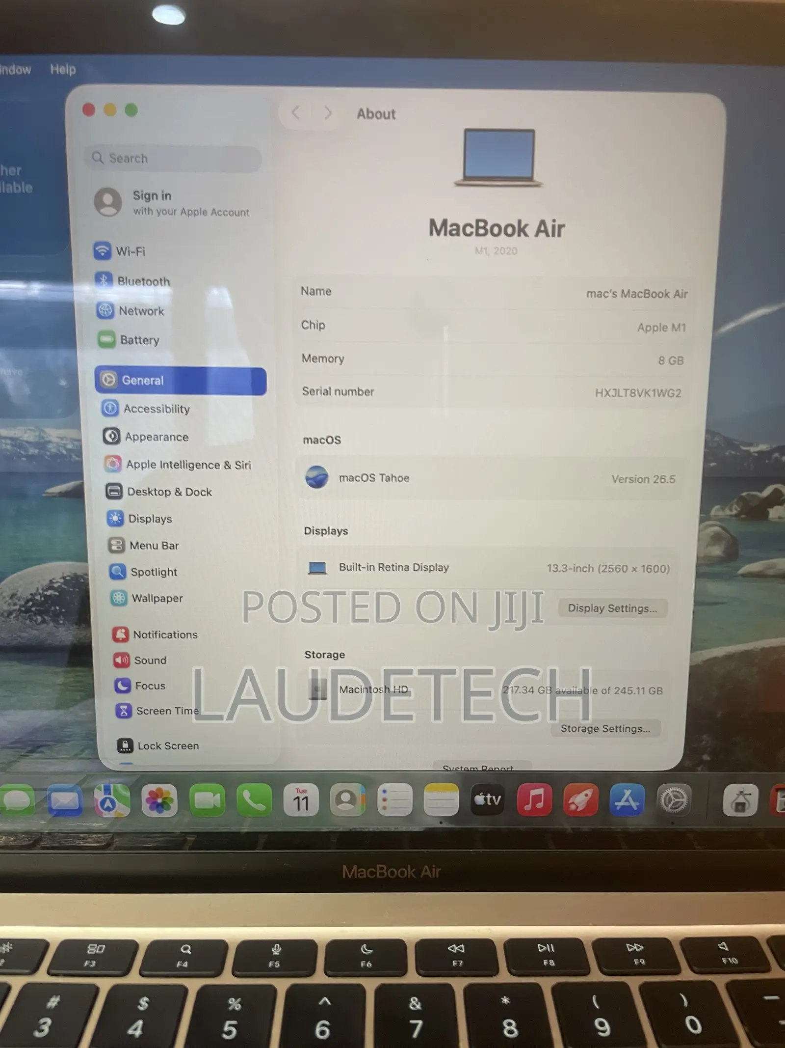 Laptop Apple MacBook Air 2020 8GB Apple M1 SSD 256GB