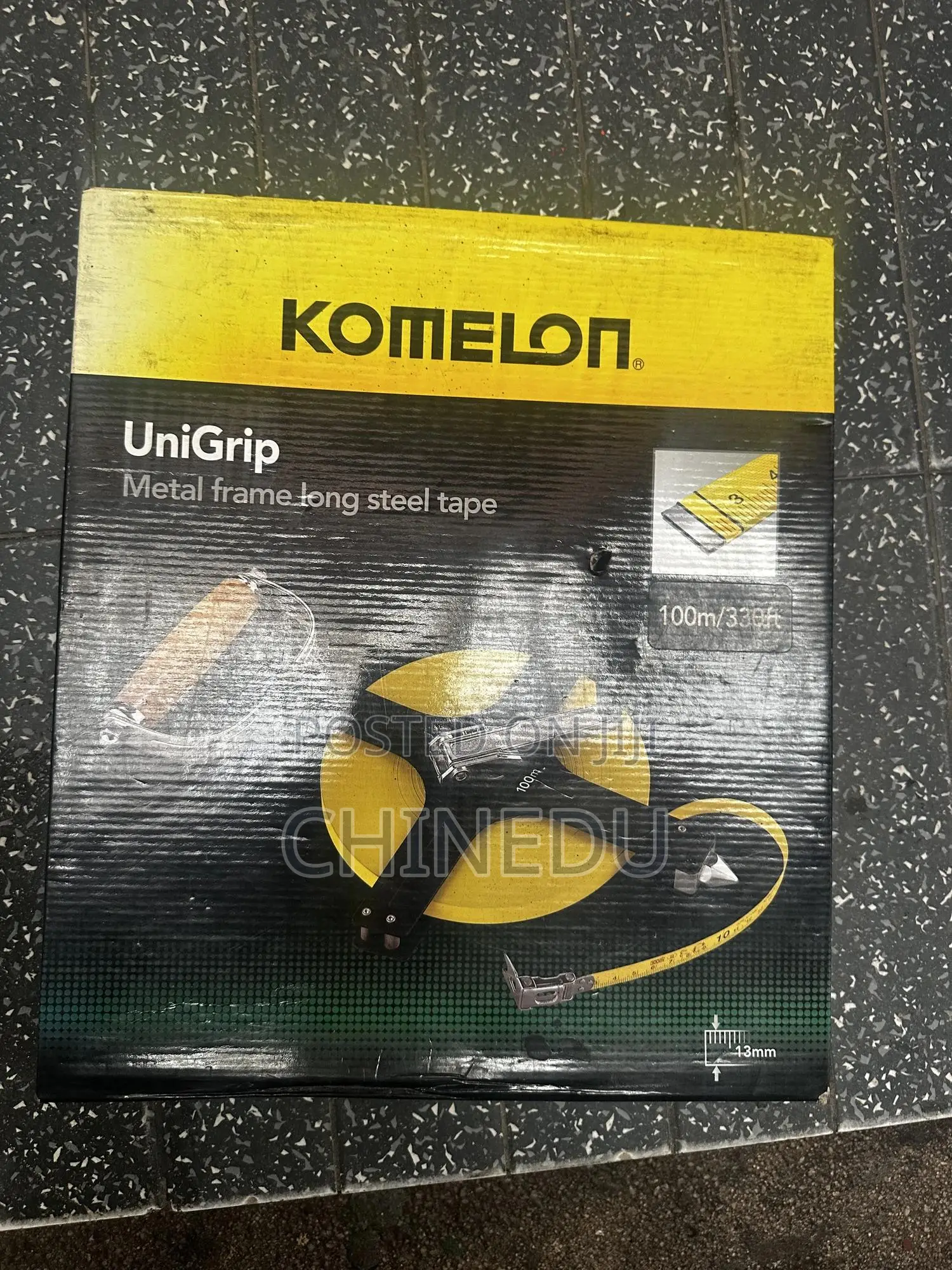 Komelon UniGrip Long Steel Tape Measure 50m