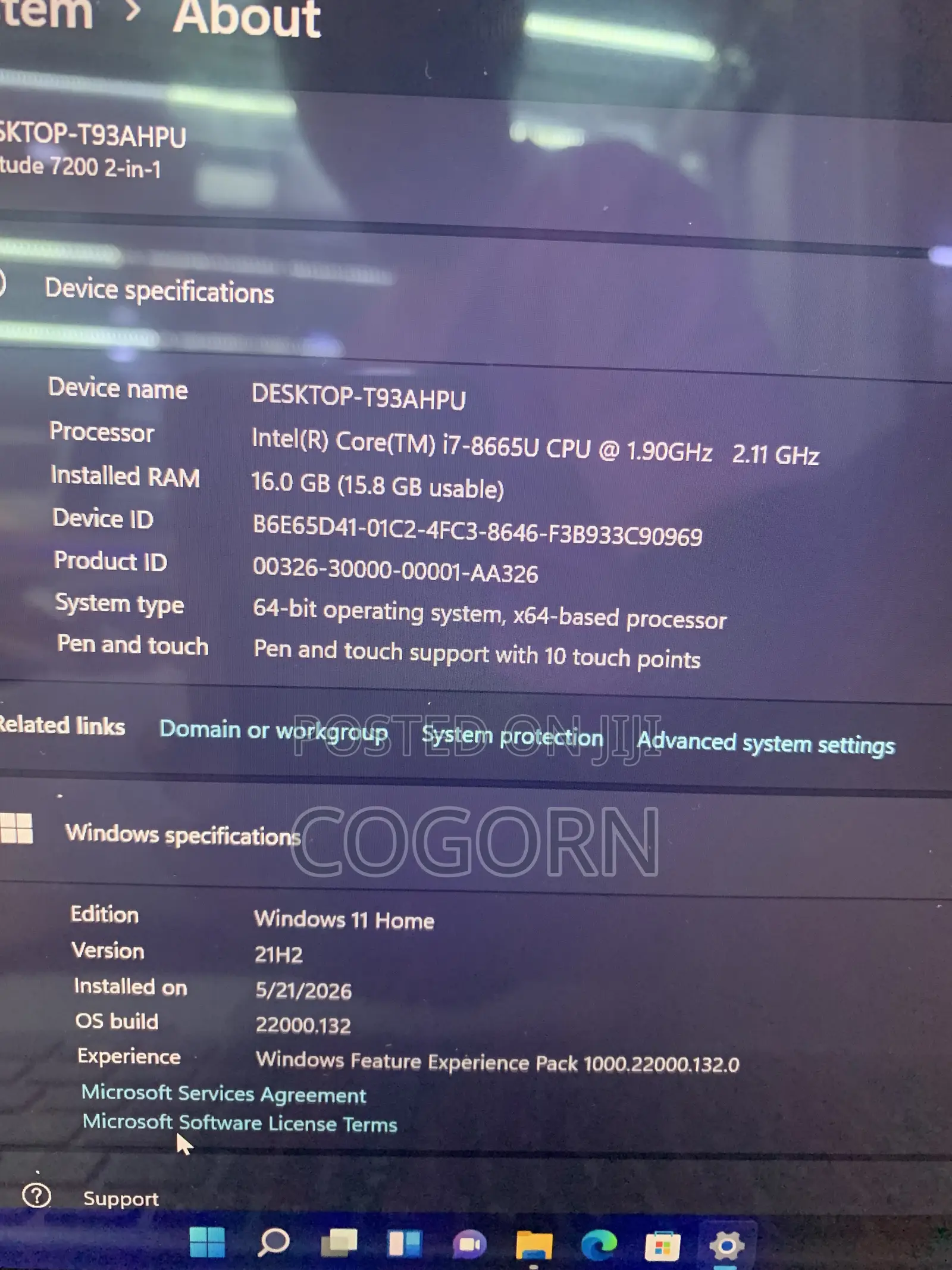 Laptop Dell Latitude 7200 2-in-1 16GB Intel Core i7 SSD 512GB
