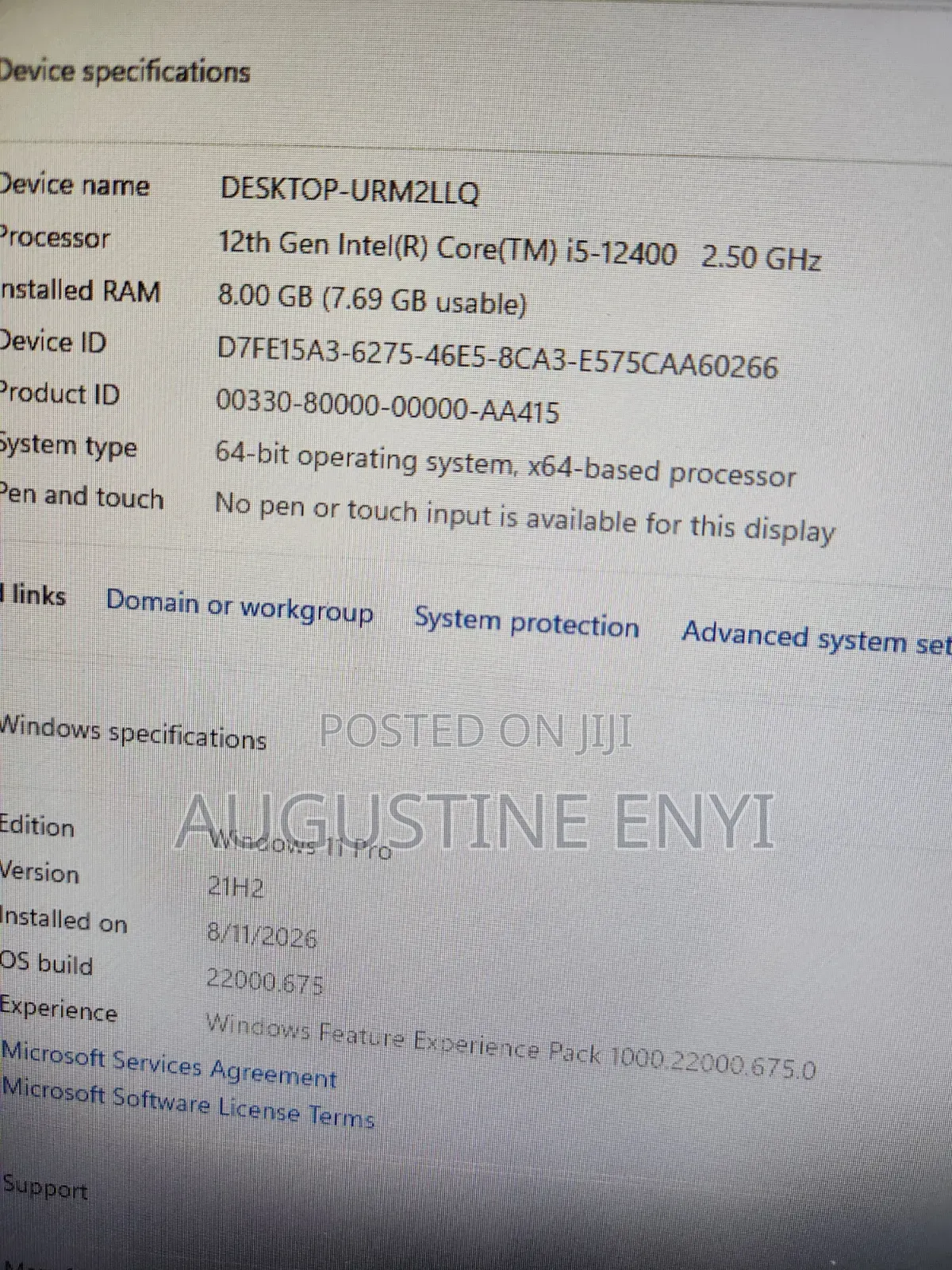 Desktop Computer Dell Optiplex 7020 8GB Intel Core i5 SSD 512GB
