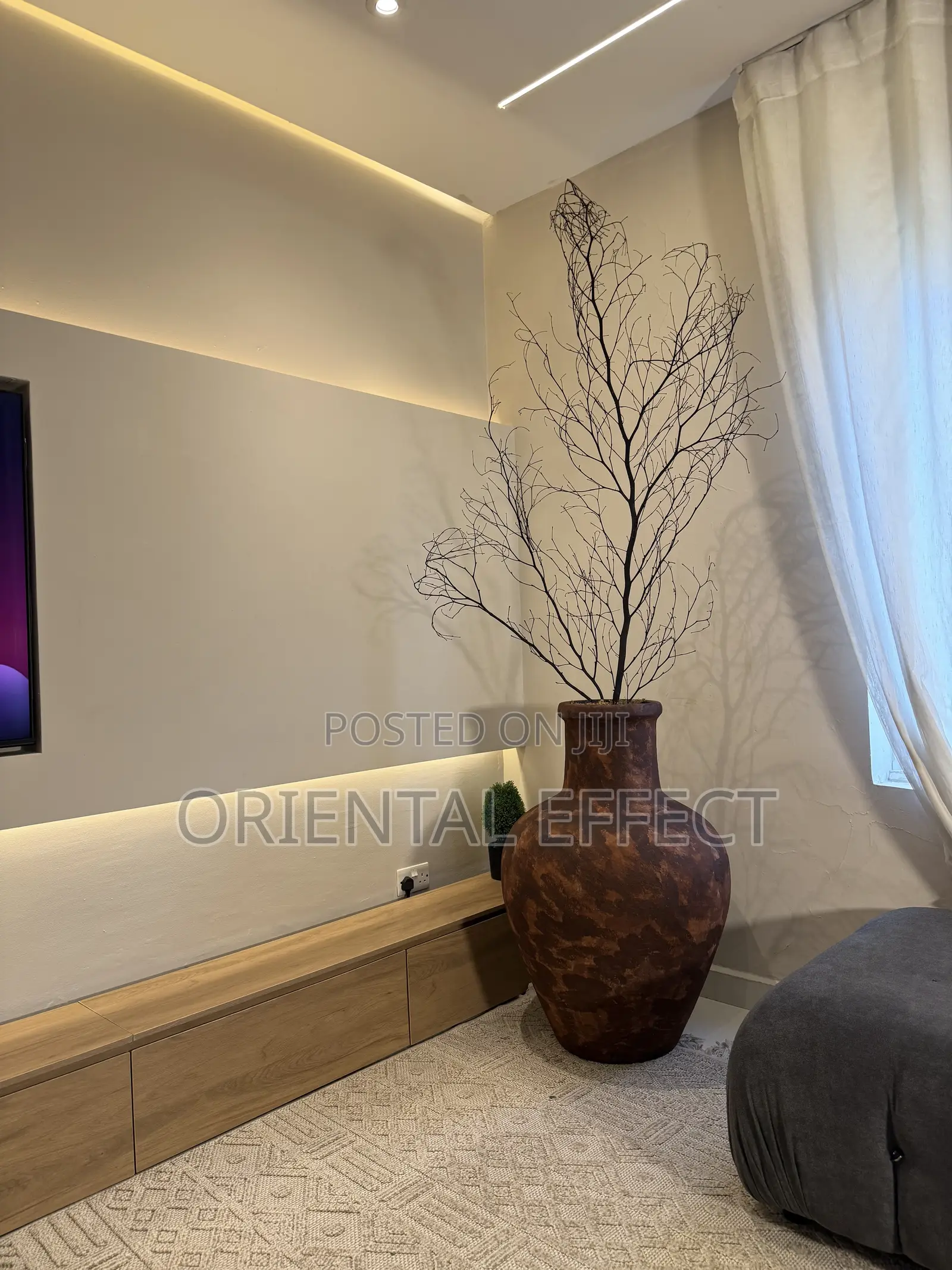 Brown Rustic Rivendell Pot With Natural Twigs | Planters Nigeria