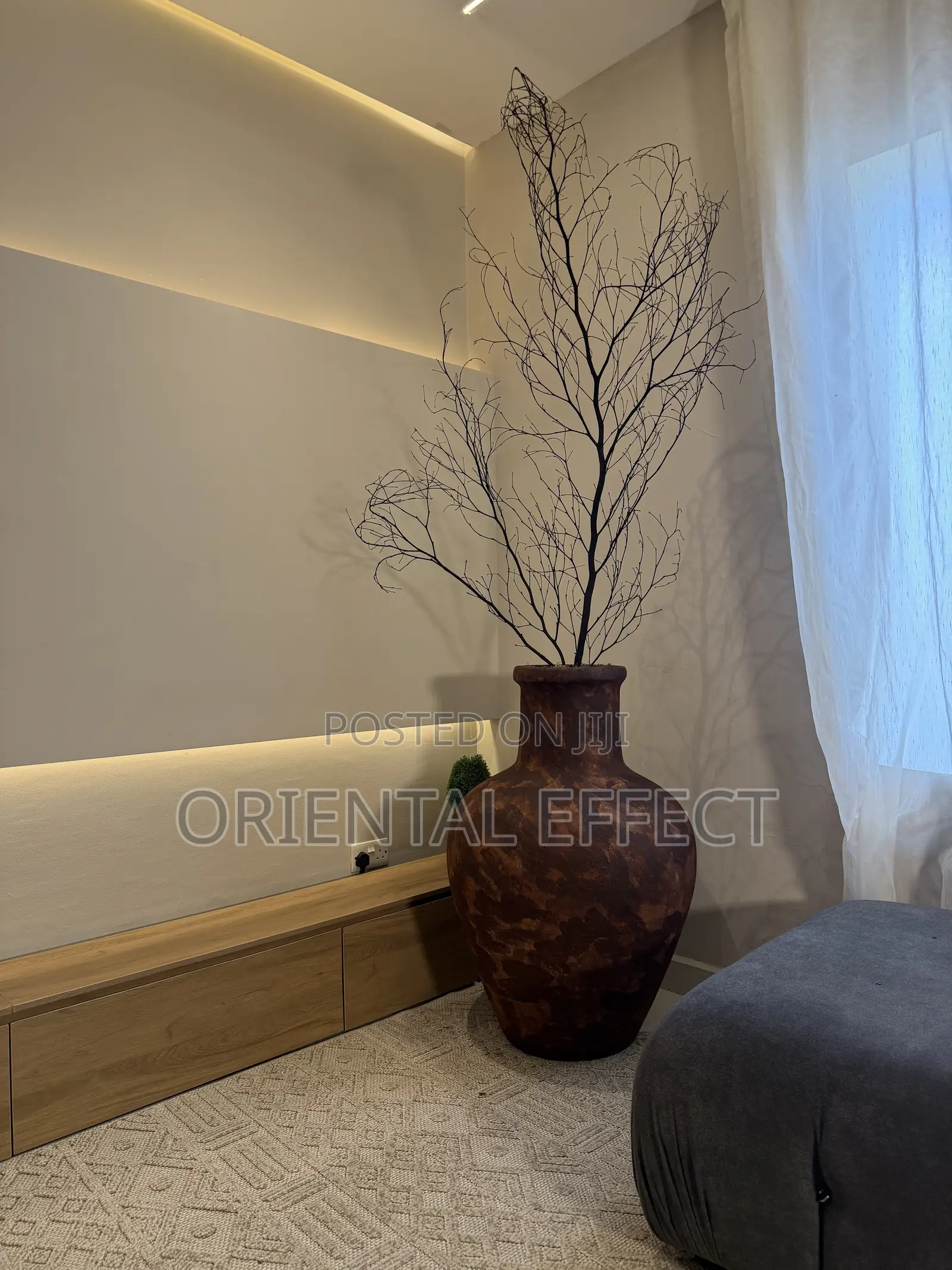 Brown Rustic Rivendell Pot With Natural Twigs | Planters Nigeria
