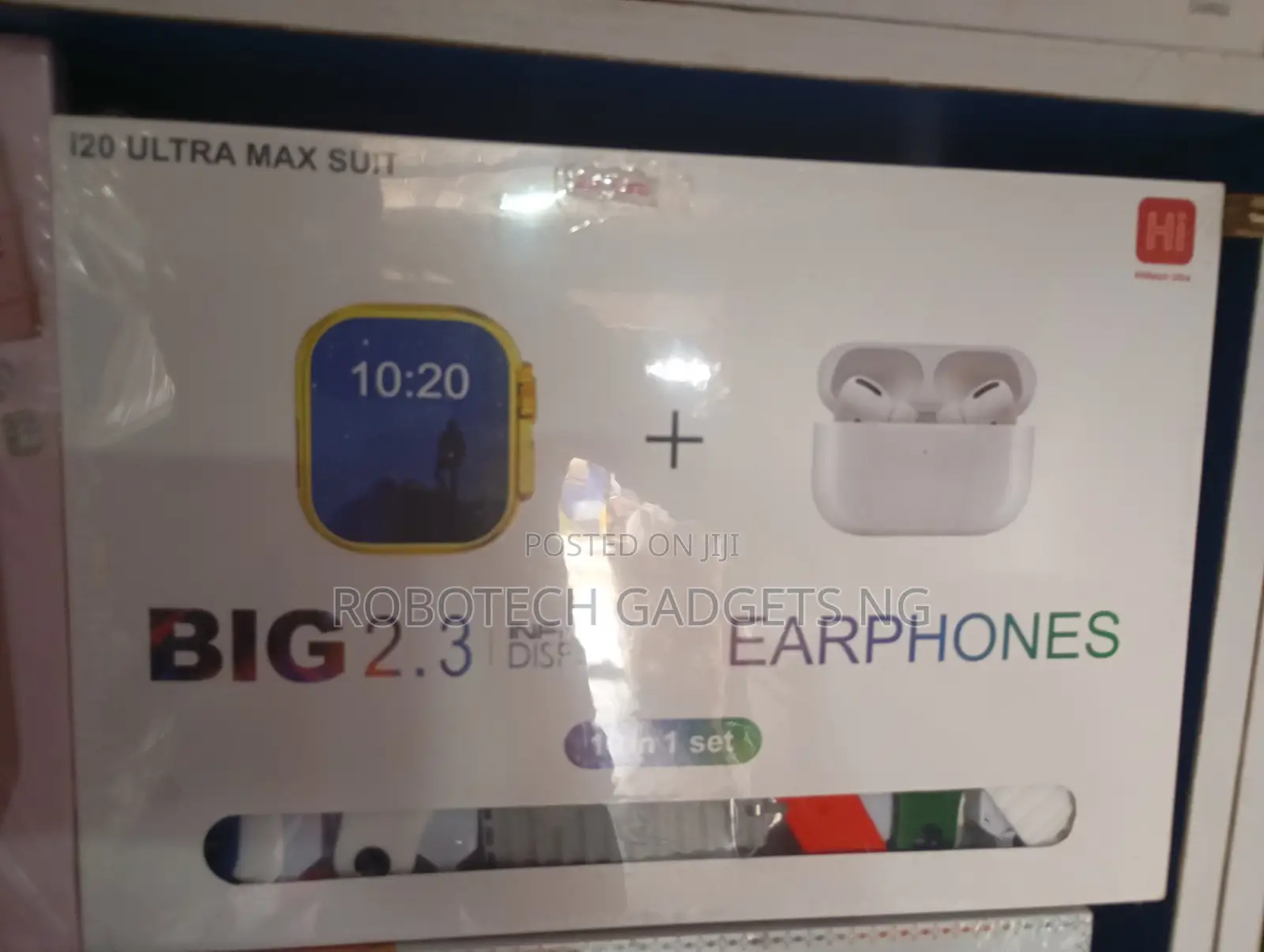 I20 Ultra Max Smart Watch + Earpods + 10 Straps