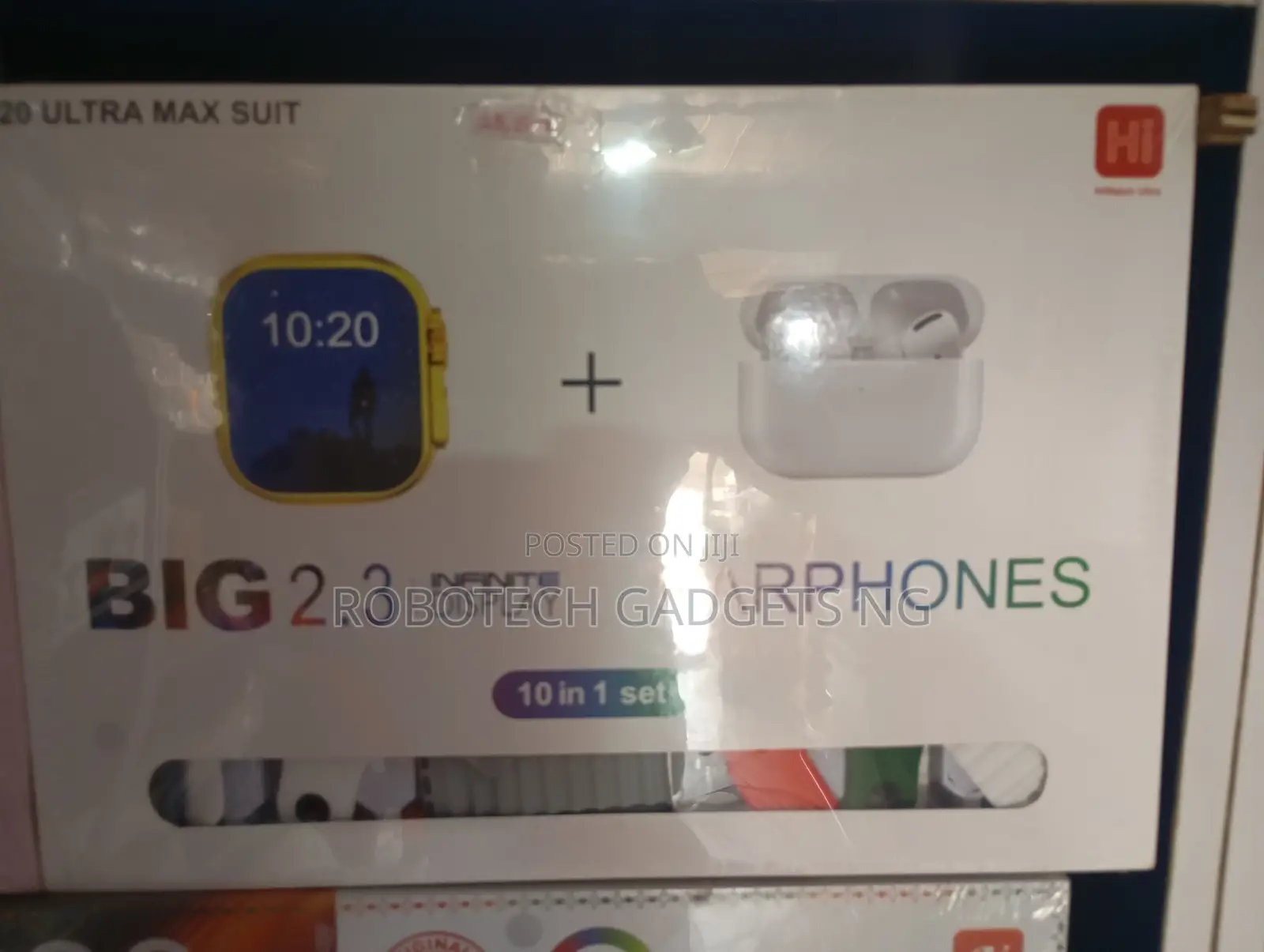 I20 Ultra Max Smart Watch + Earpods + 10 Straps