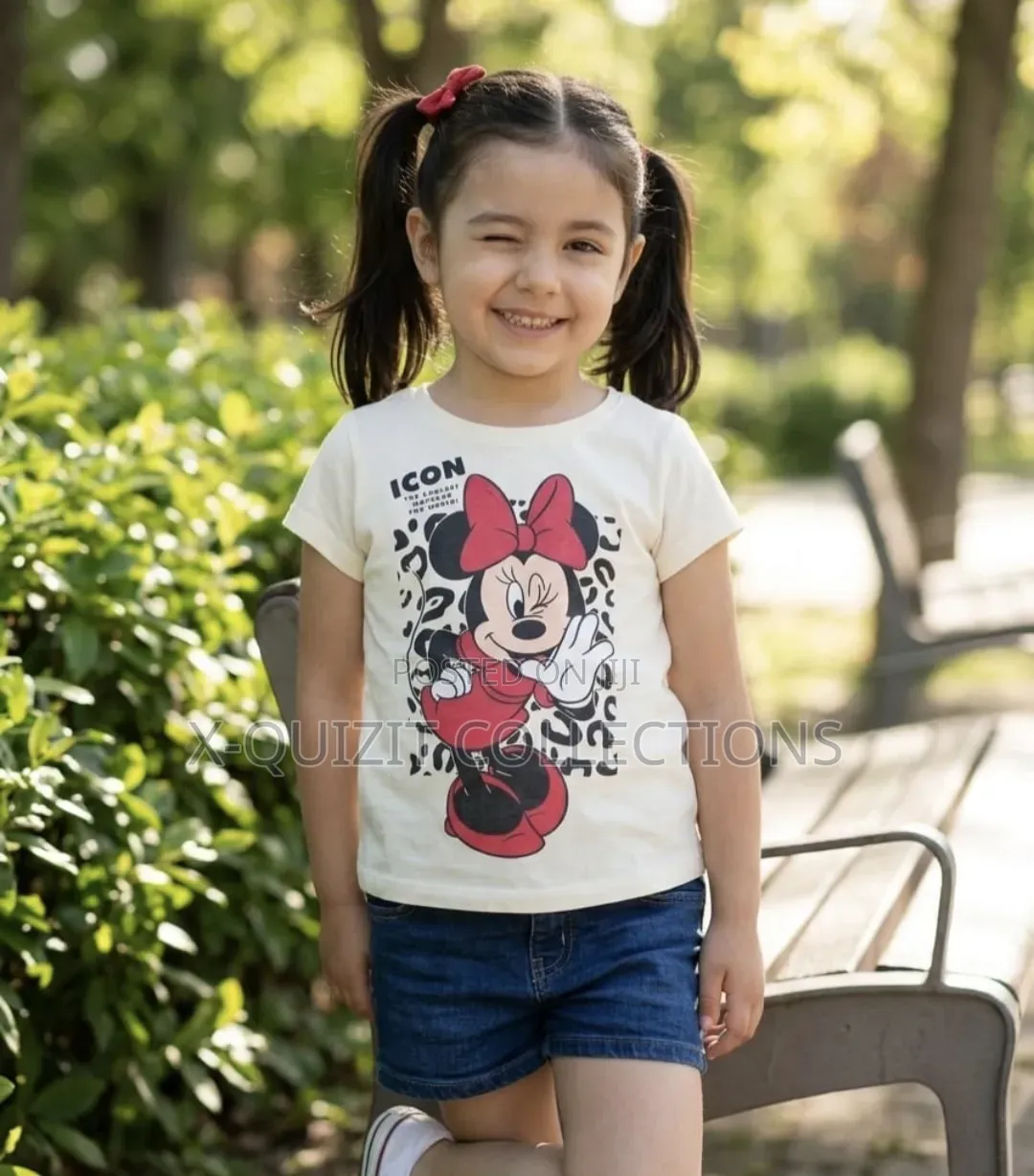 Girls’ Minnie Mouse Graphic T-Shirt – (2yrs – 8yrs)