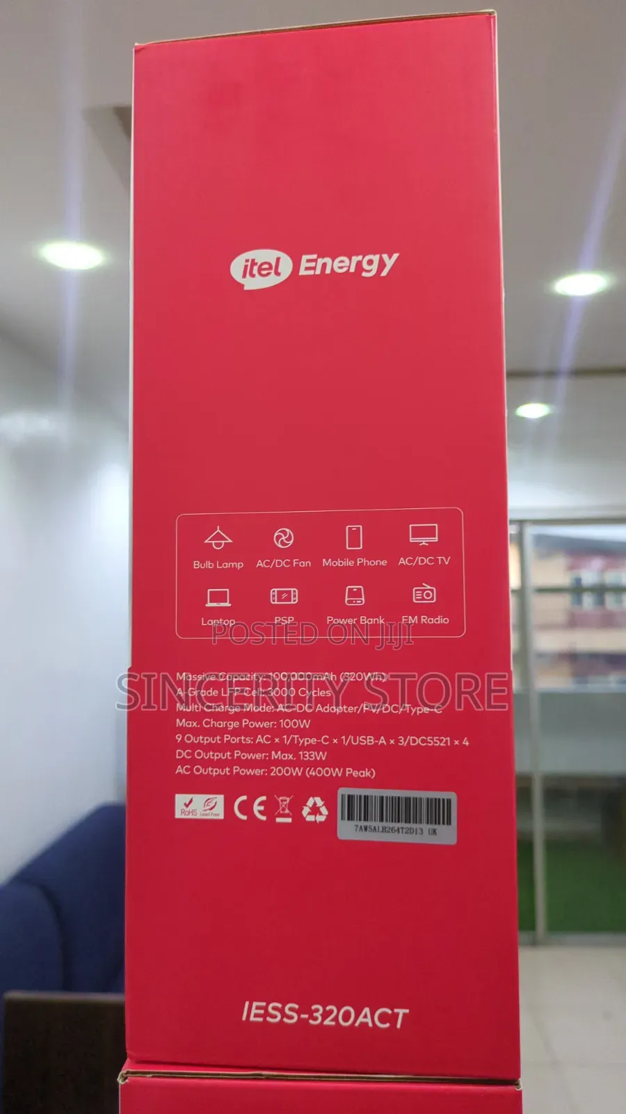Itel Power Go Pro 100,000mAh Portable Power Station