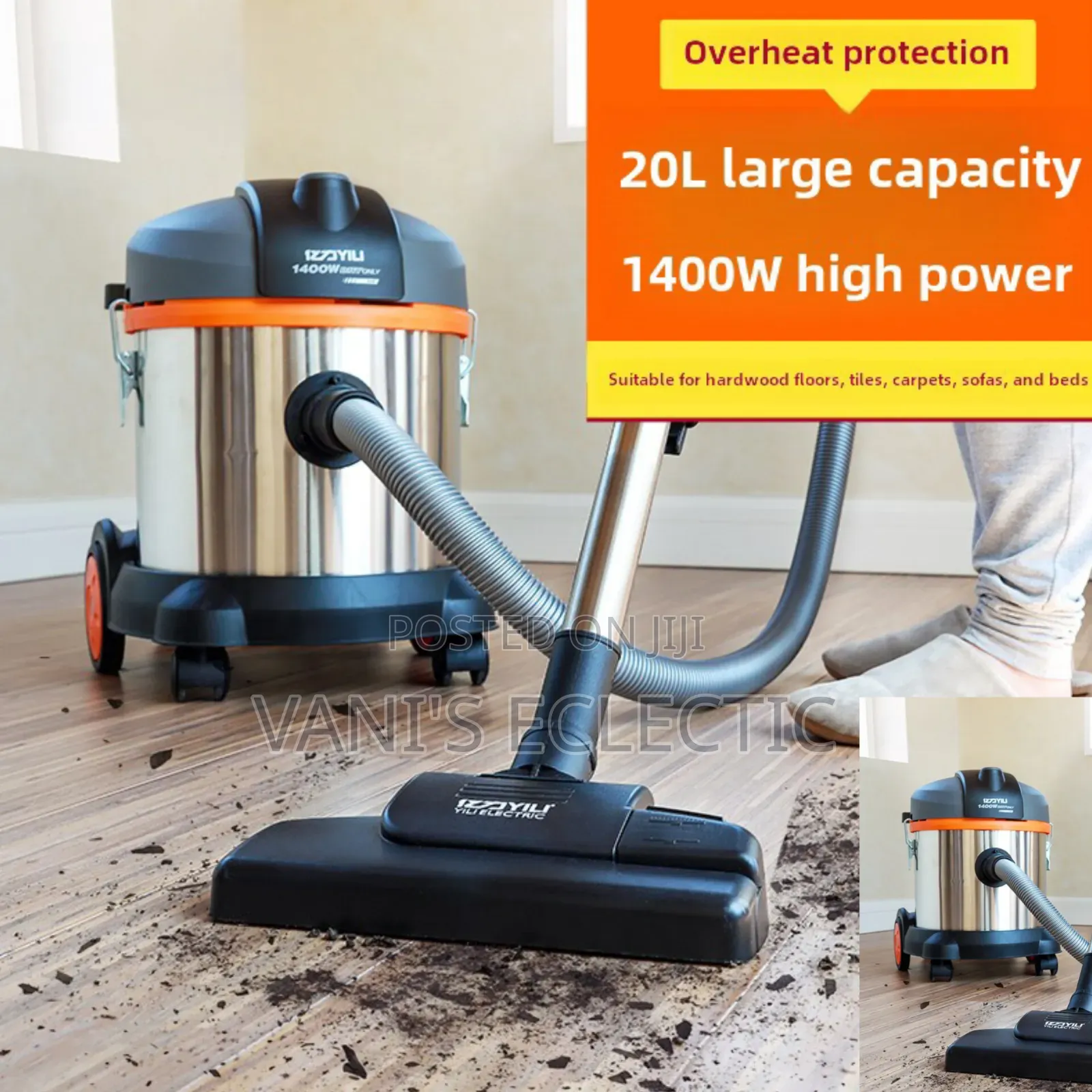 Drum-Style Wet and Dry Vacuum Cleaner
