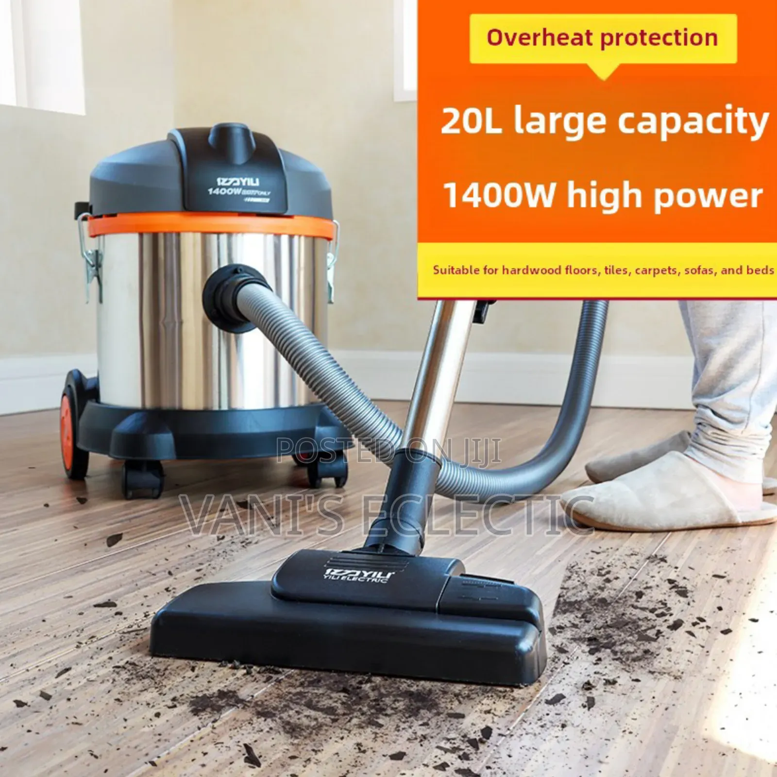 Drum-Style Wet and Dry Vacuum Cleaner