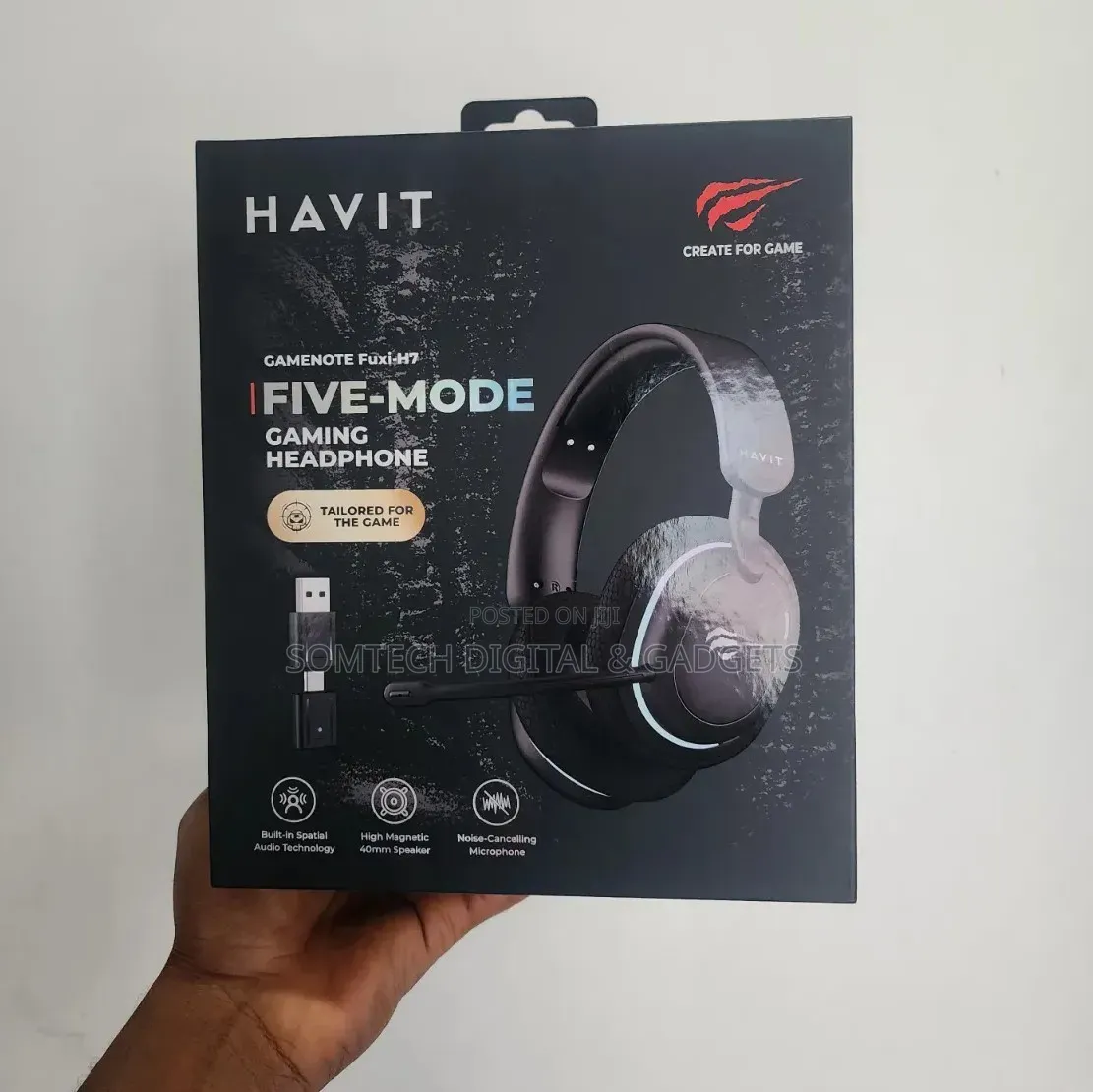 Havit Gamenote Fuxi-H7 Five Mode Gaming Headphone With Noise Canceling