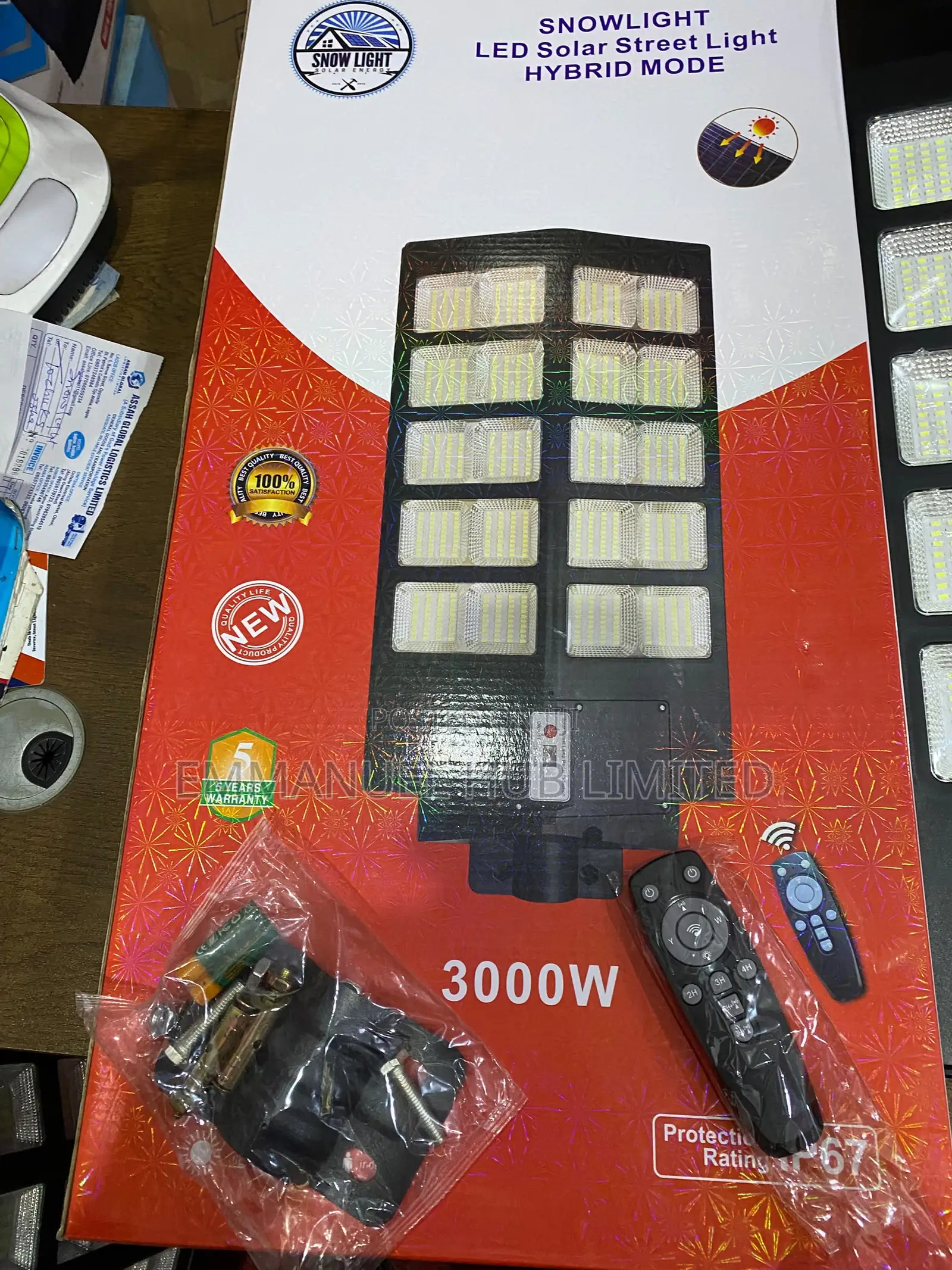 Led Solar Street Light (Hybrid Mode) 3000watts