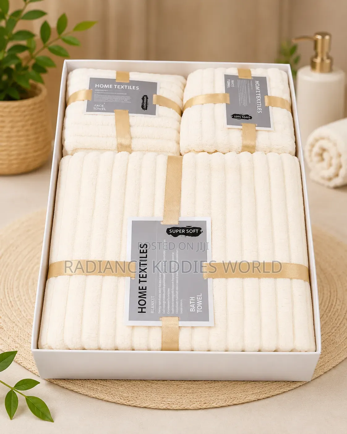 3-Piece Luxury Bath Towel Set