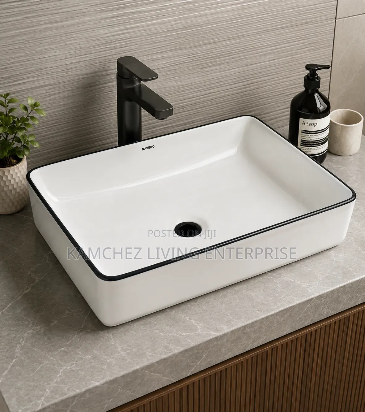 Premium Rectangular Countertop Wash Basin