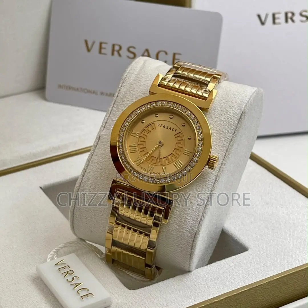 Versace Quality Luxury Ladies Chain Strap Wristwatch