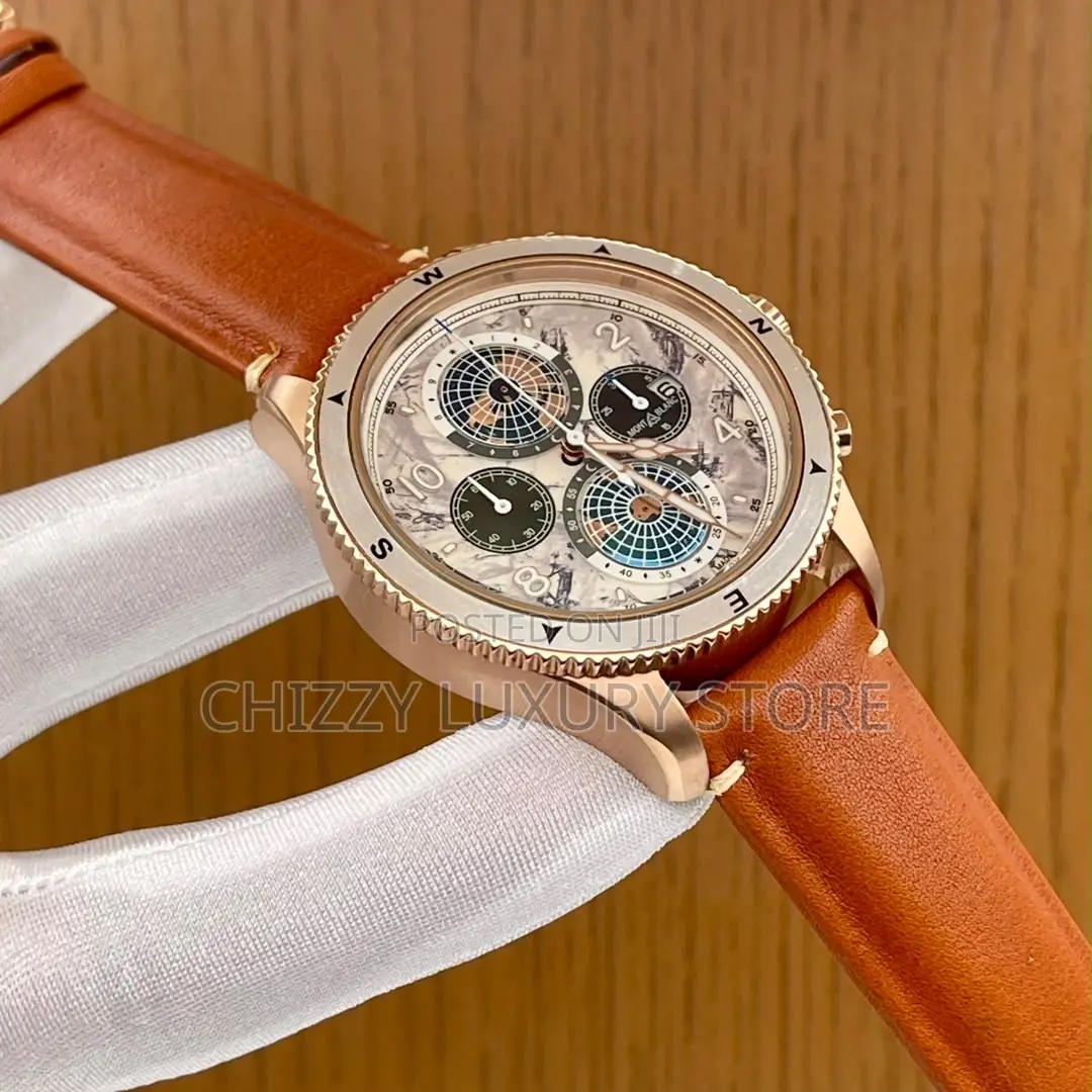 Mont Blanc Quality Luxury Men Automatic Engine Wristwatch