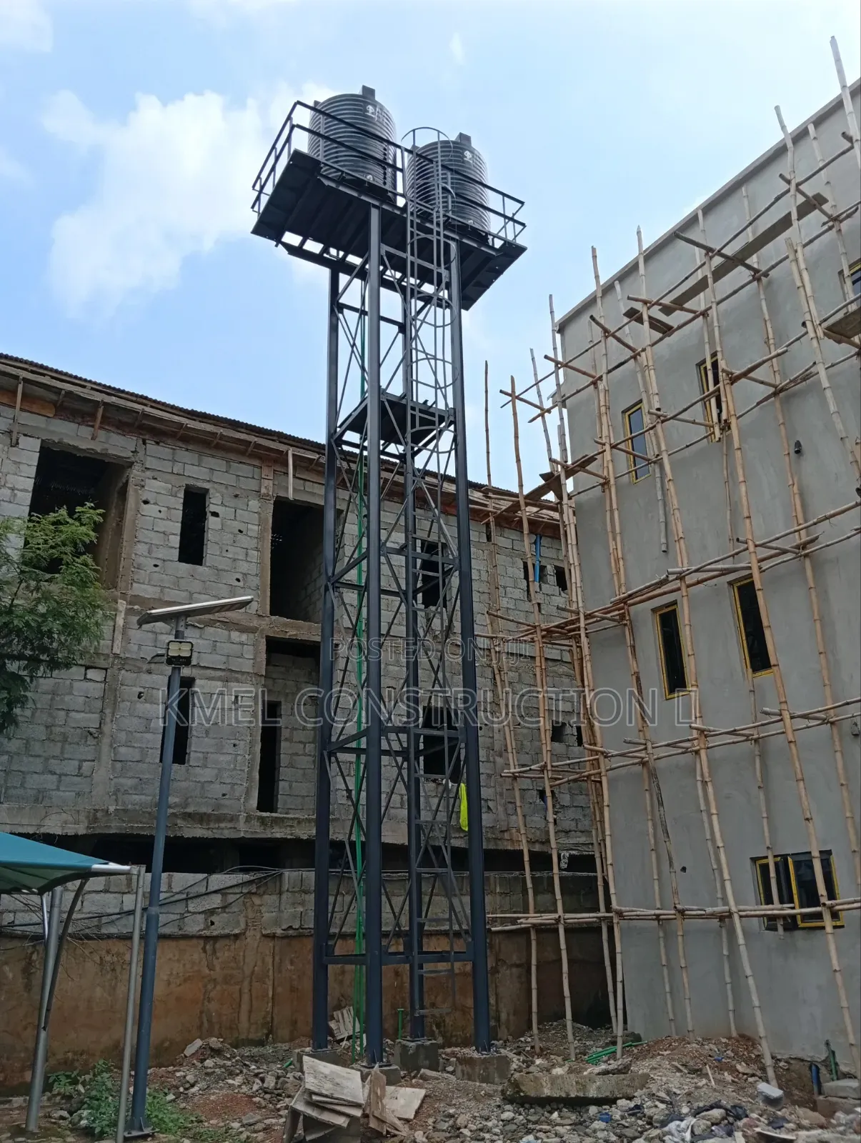 Strong Water Tank Support Stand.