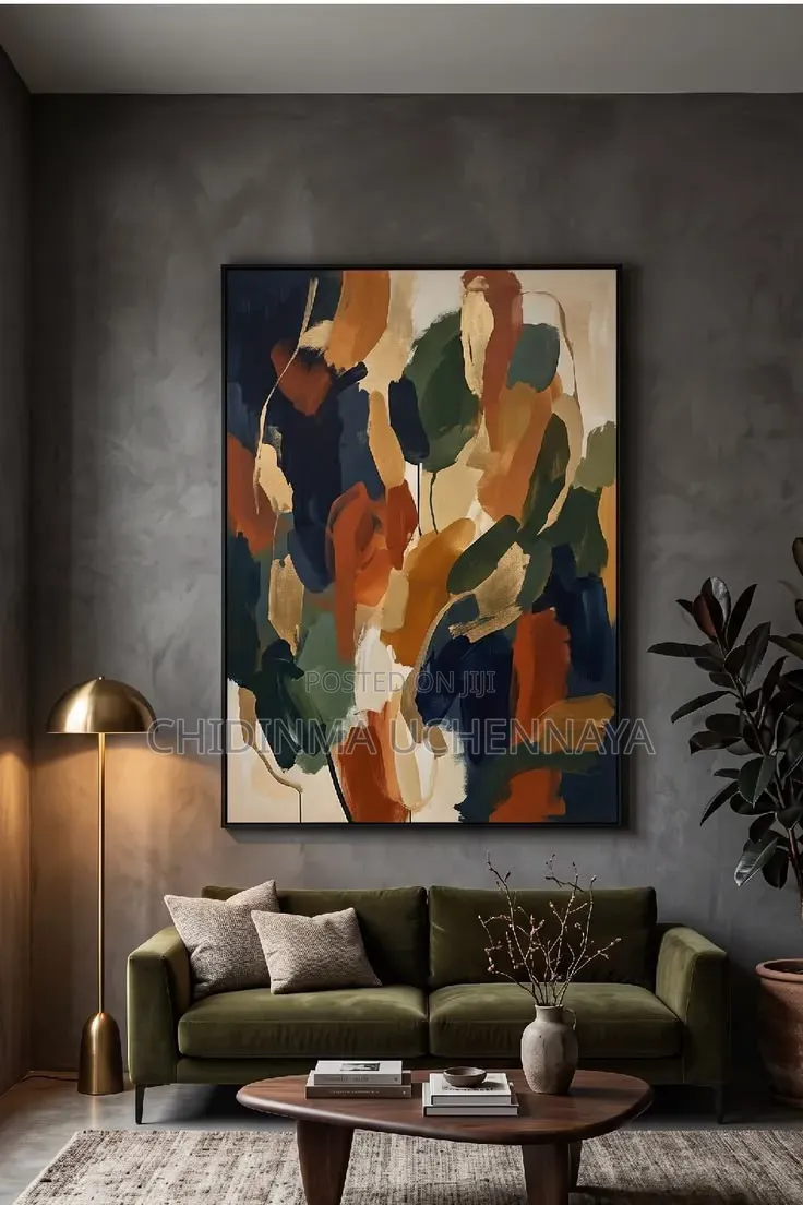Abstract Canvas Oil Art Work
