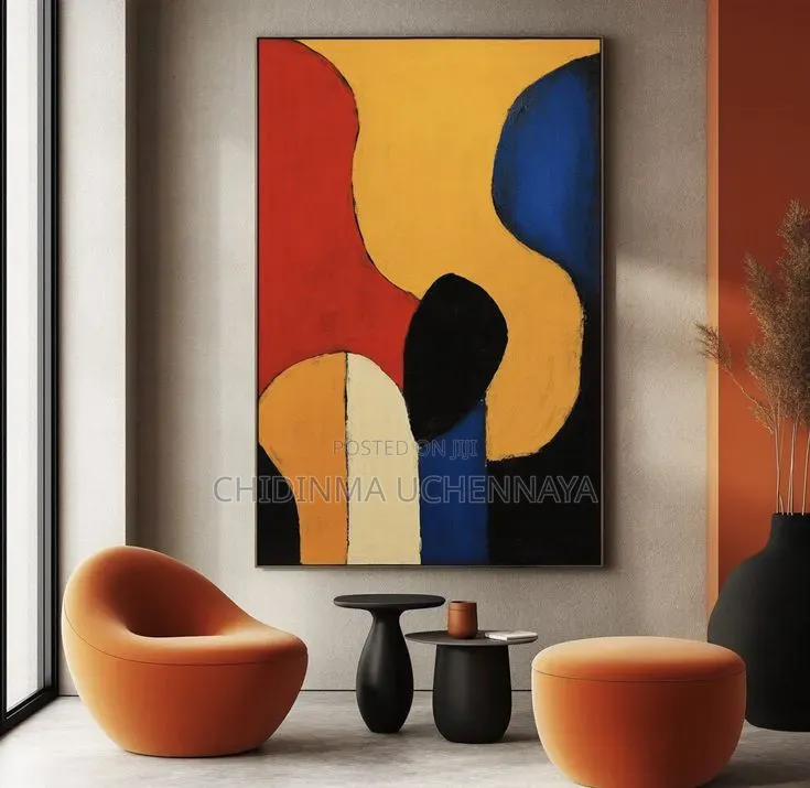 Abstract Canvas Oil Art Work