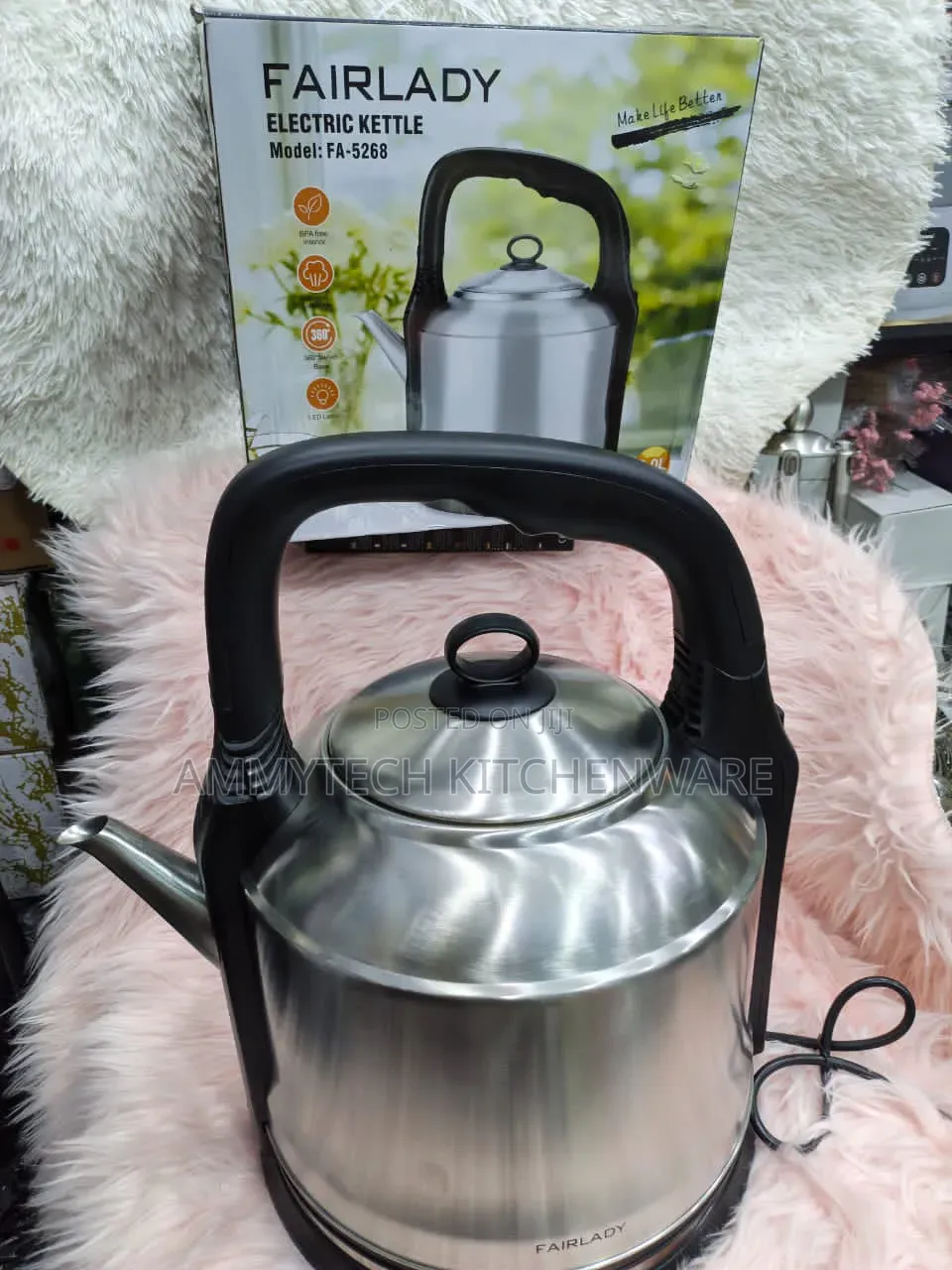Pure Stainless Steel 8litres Electric Kettle