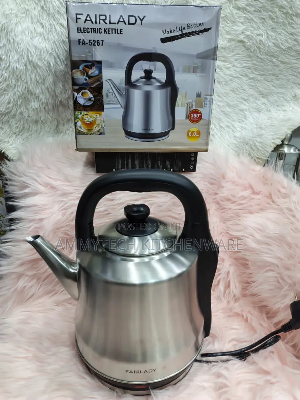 Pure Stainless Steel 8litres Electric Kettle