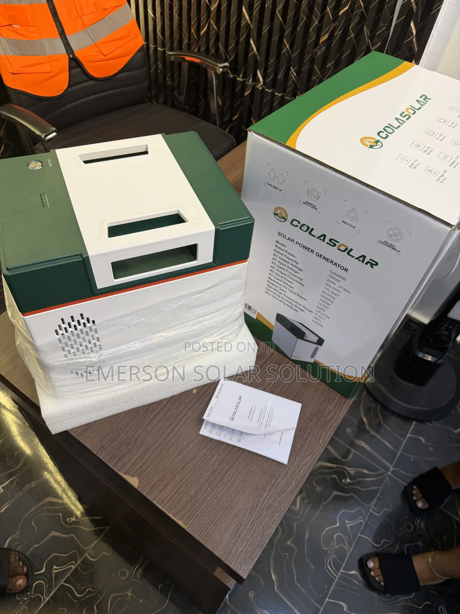 Cola 2000 Solar Generator 2kWh/1000w