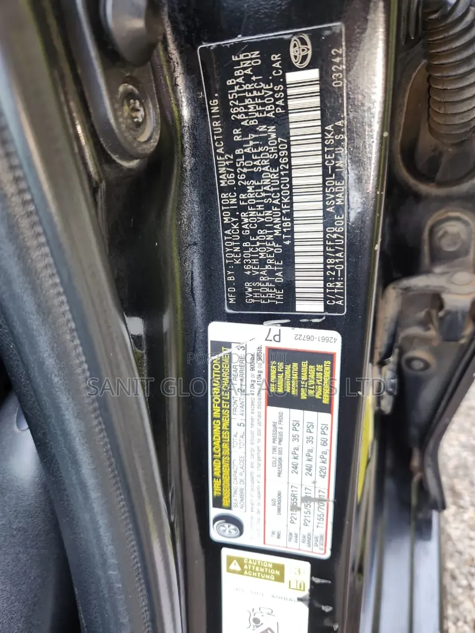 Toyota Camry 2013 Black