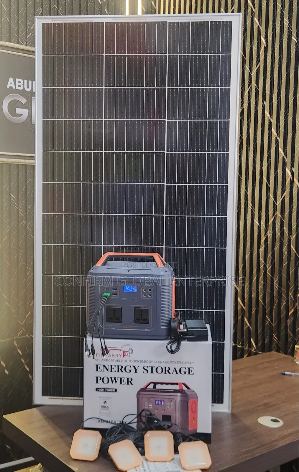 550W High Power Lithium Solar Generator Kit With 150W Panel