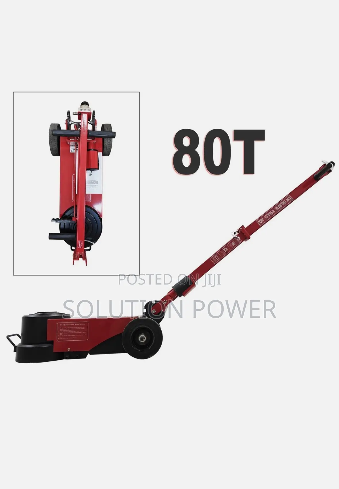 80 Ton Air Hydraulic Jack Foldable Pneumatic Car Lift