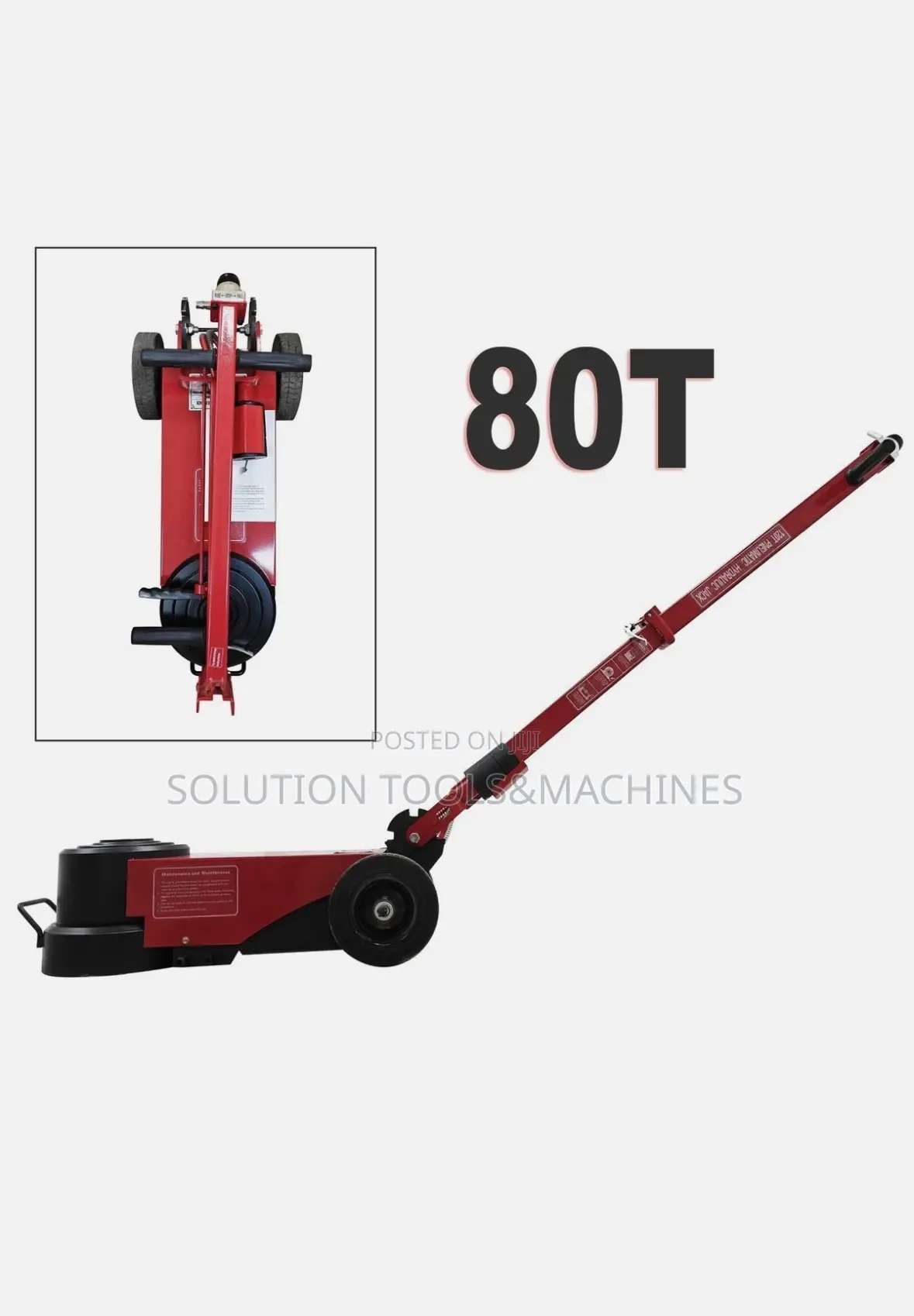 80 Ton Air Hydraulic Jack Foldable Pneumatic Car Lift